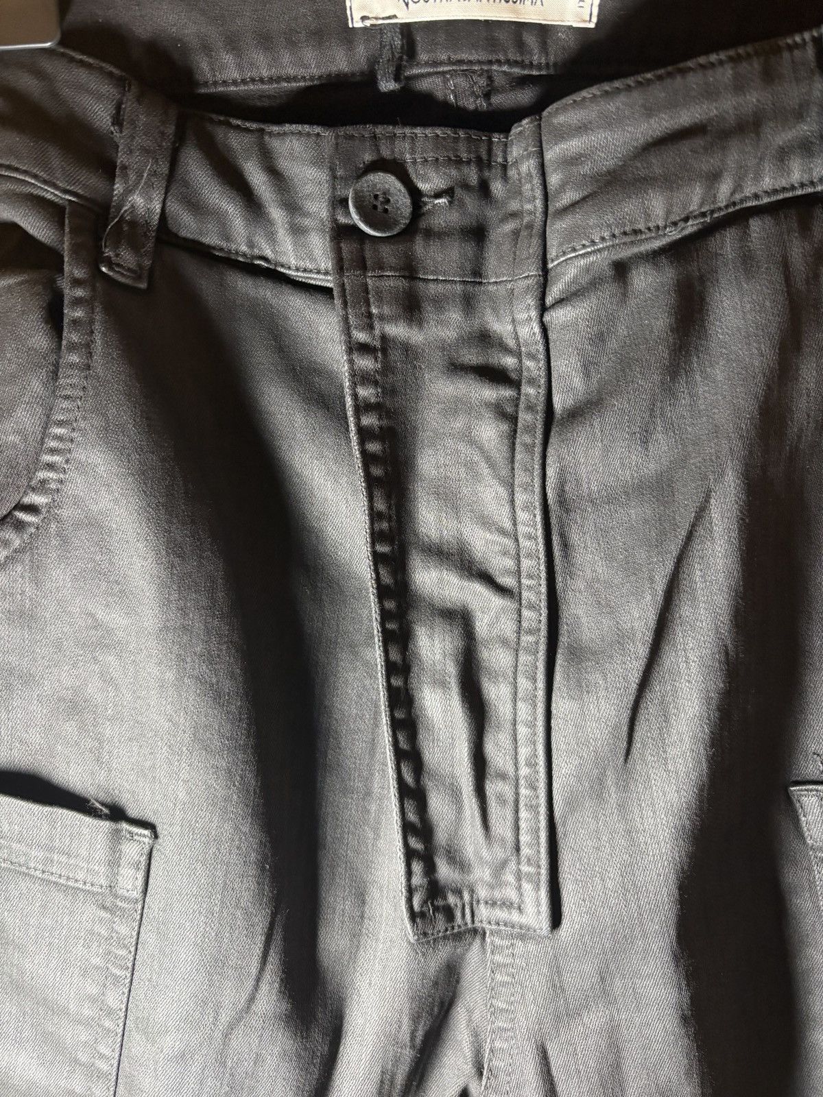 Nostra Santissima NOSTRASANTISSIMA Coated Cargo Trousers 48 Size US 32 / EU 48 - 3 Thumbnail