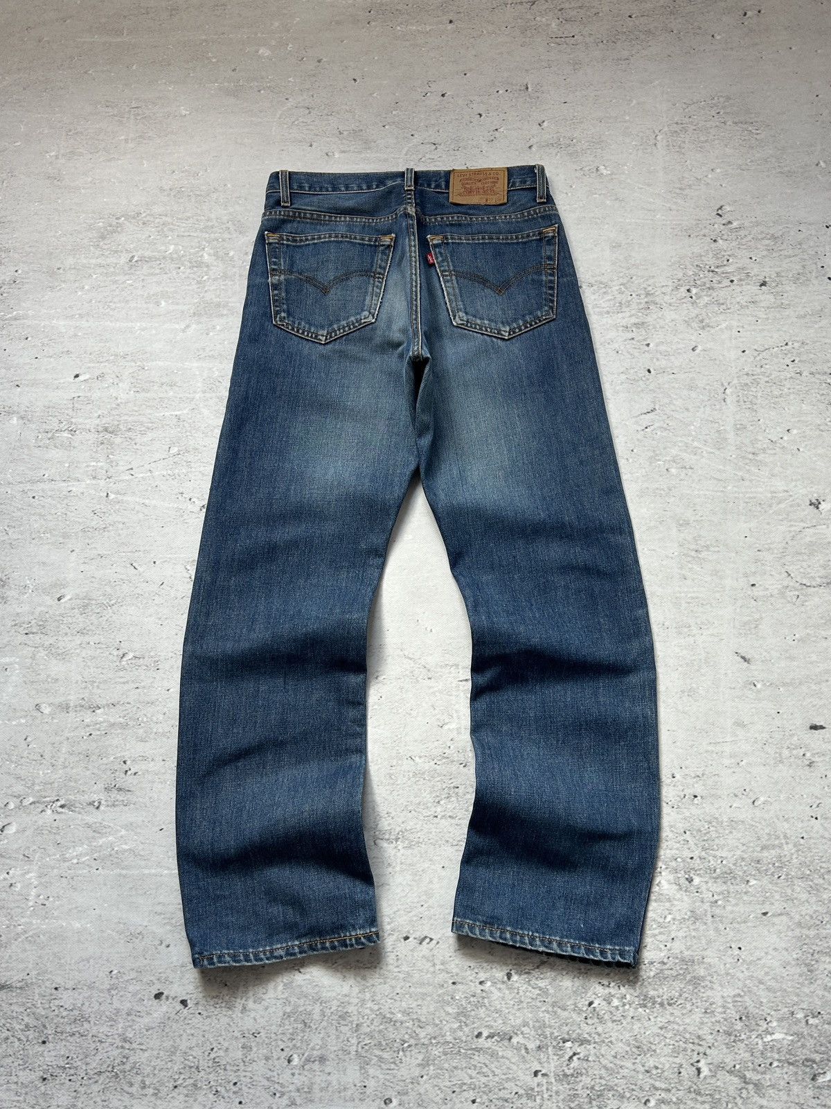 Levi's Vintage Clothing 💥Vintage Levis Washed Blue Wide Bootcut Denim Jeans 90s💥 Size US 33 - 1 Thumbnail