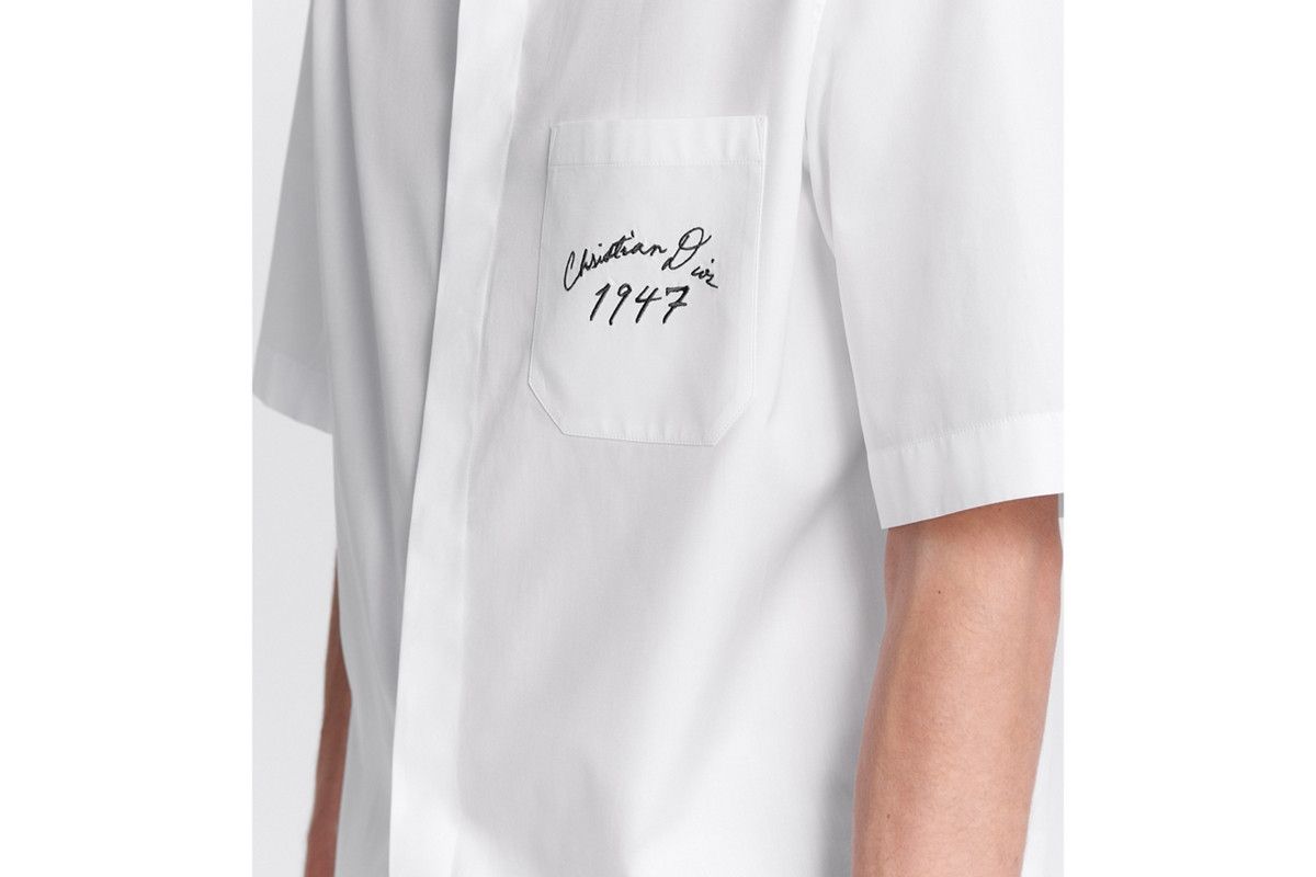 Dior o1bcso1str0226 1947 Short-Sleeved Shirt in White Size US S / EU 44-46 / 1 - 6 Thumbnail