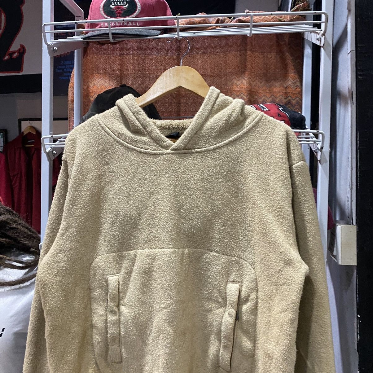 Beauty Beast SABOTAGE Tan Sherpa Pullover Hoodie - Size S Oversize Size US M / EU 48-50 / 2 - 4 Thumbnail