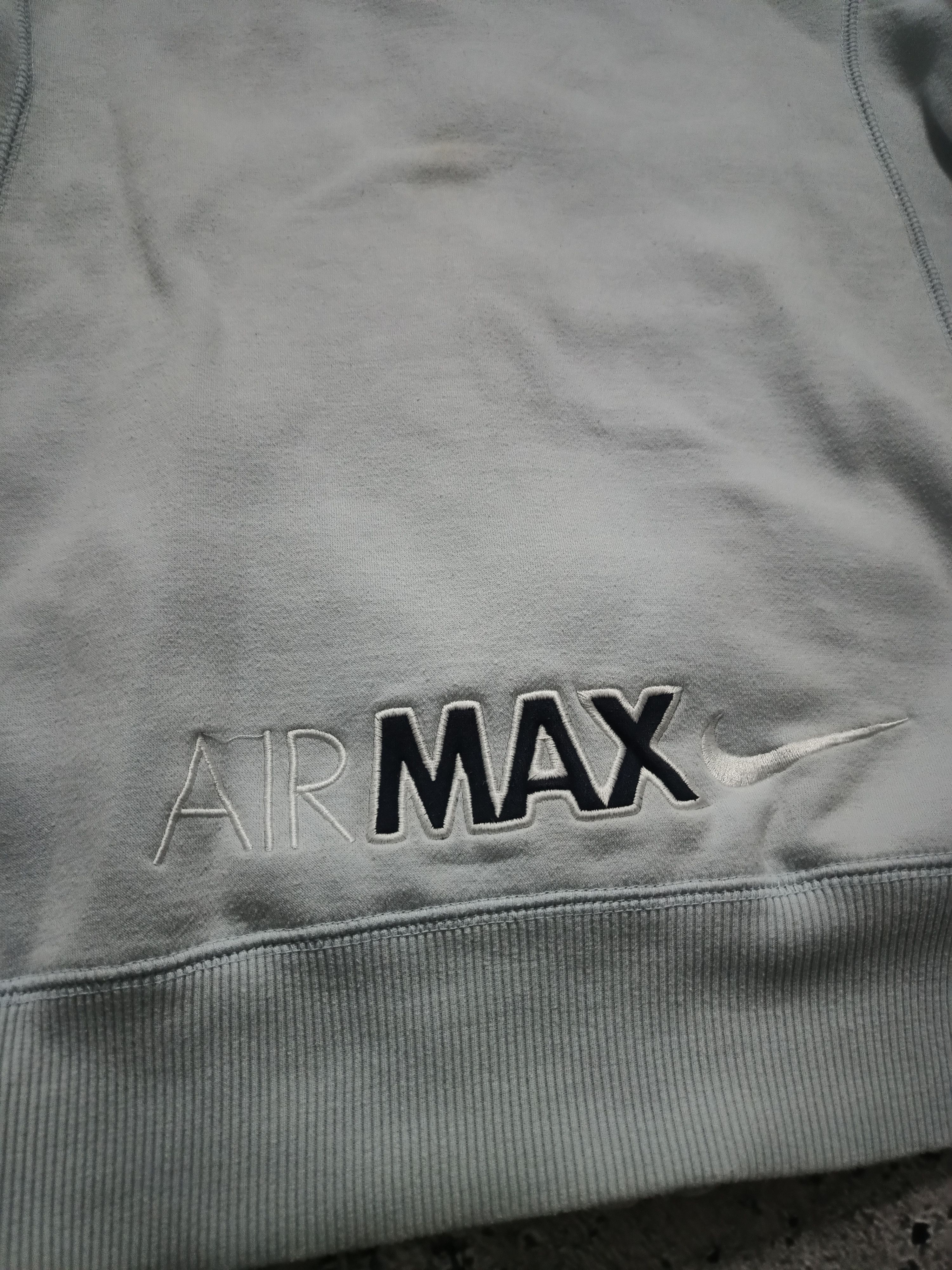 Nike × Vintage 00s Nike Vintage Air Max Zip Hoodie Spellout Size US S / EU 44-46 / 1 - 6 Thumbnail