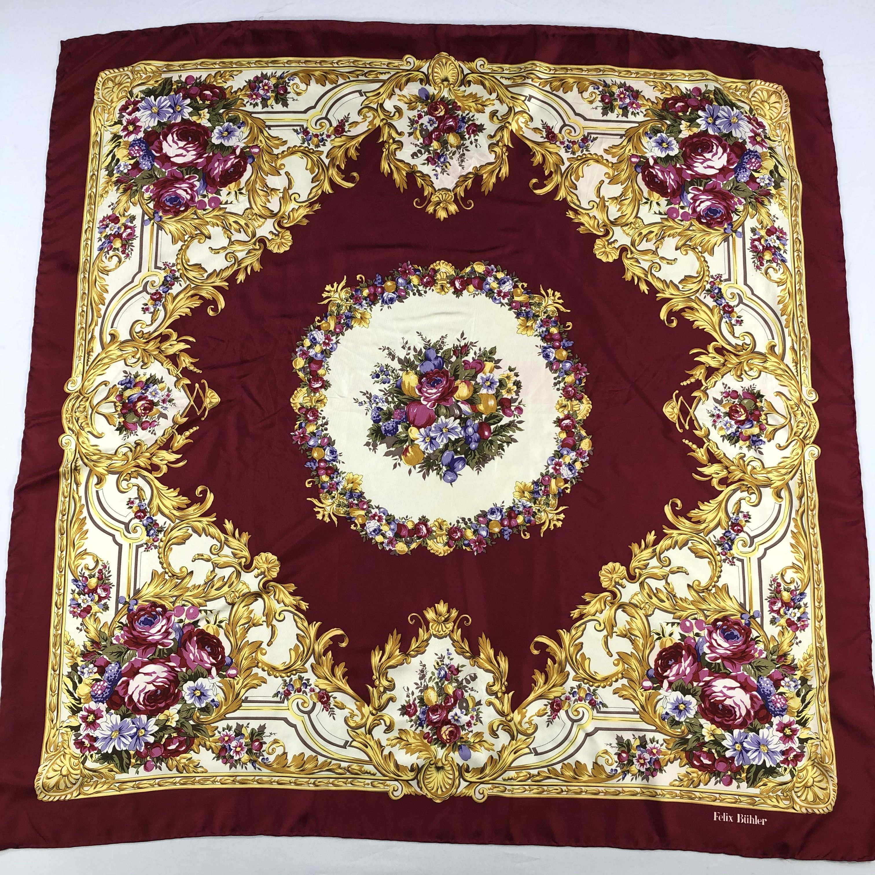 Vintage Vintage Felix Buhler Silk Scarf Size ONE SIZE - 2 Thumbnail