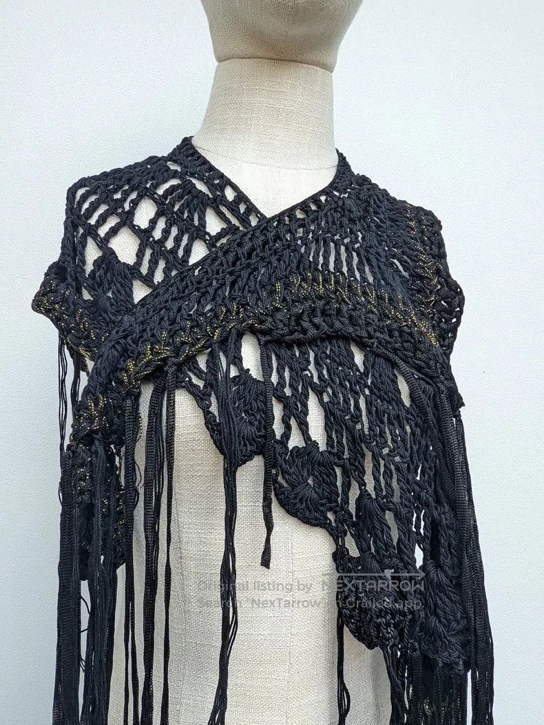 Ann Demeulemeester Ann Demeulemeester Fringe Cape Accessory. Size XXS / US 00 / IT 34 - 5 Thumbnail