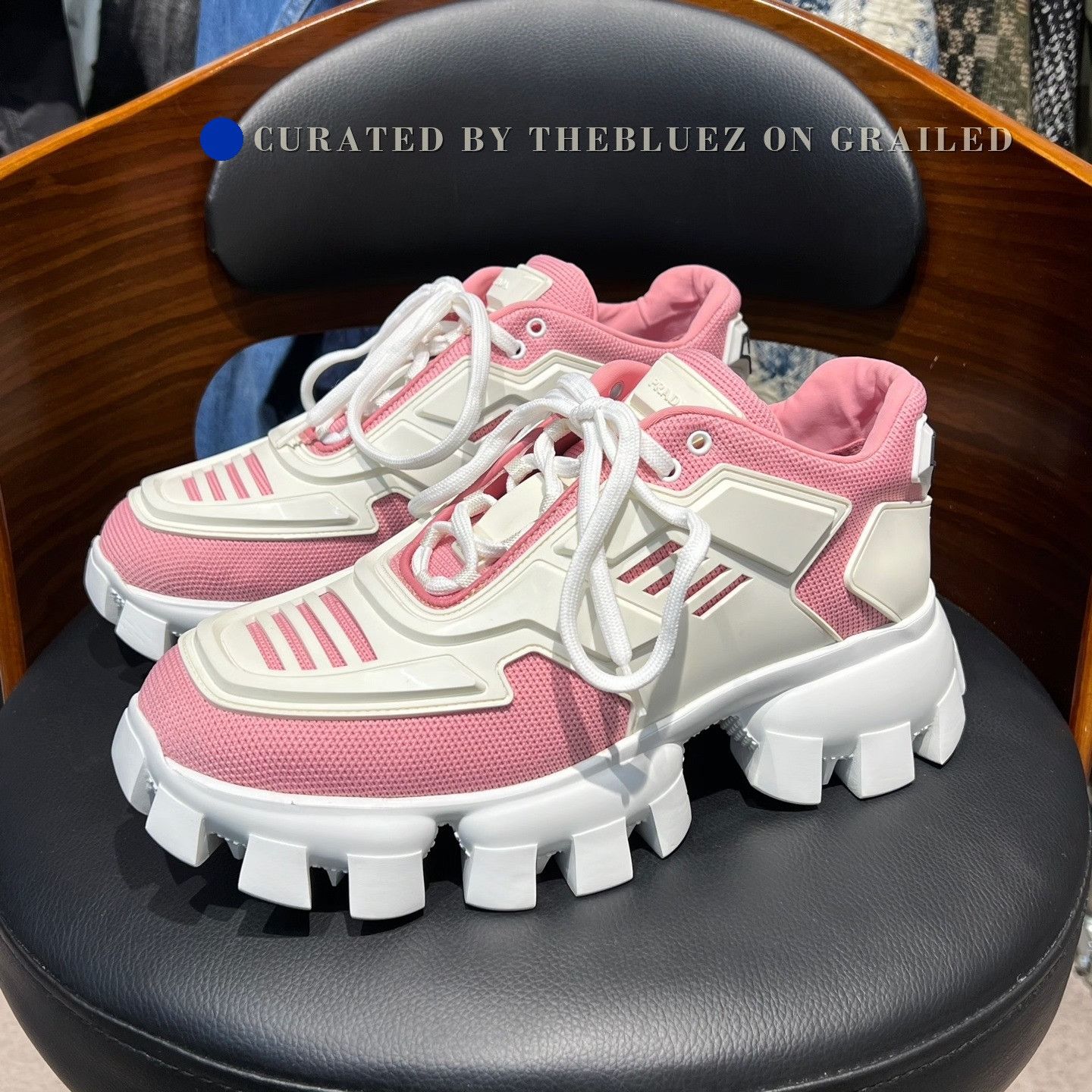 Prada × Vintage Vintage Prada Sneakers 2000s Mesh Sport Square Toe 