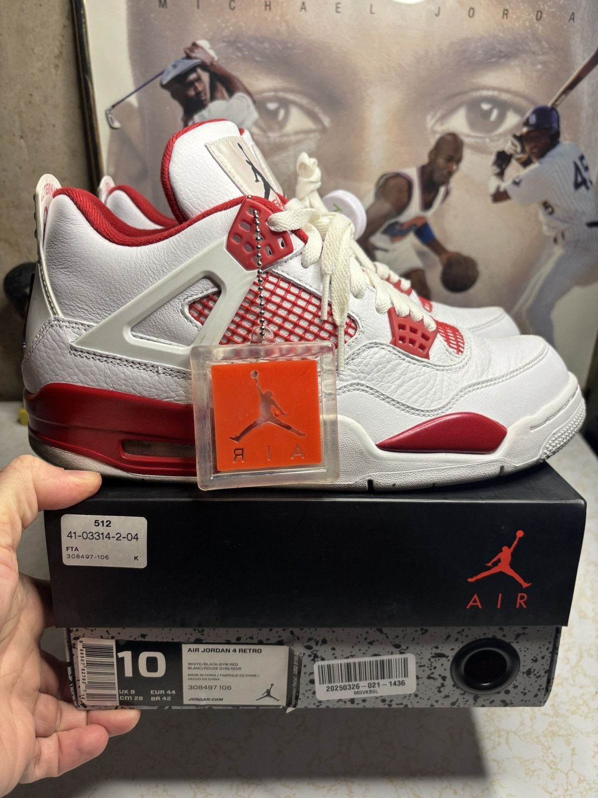 Jordan Brand Air Jordan 4 Retro Alternate 89 2016 Size US 10 / EU 43 - 1 Thumbnail
