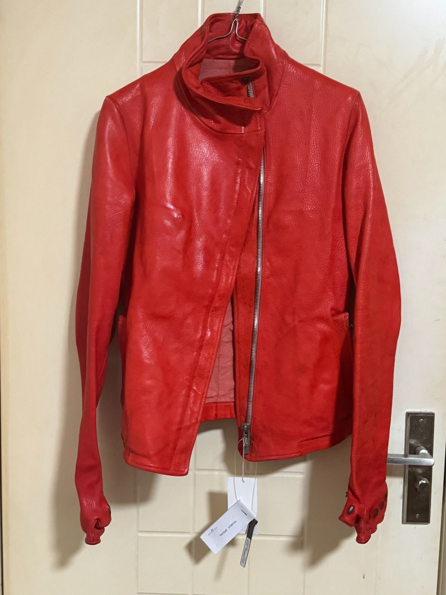 Carol Christian Poell Carol Christian Poell Bison Leather Jacket Size US XXS / EU 40 - 1 Thumbnail