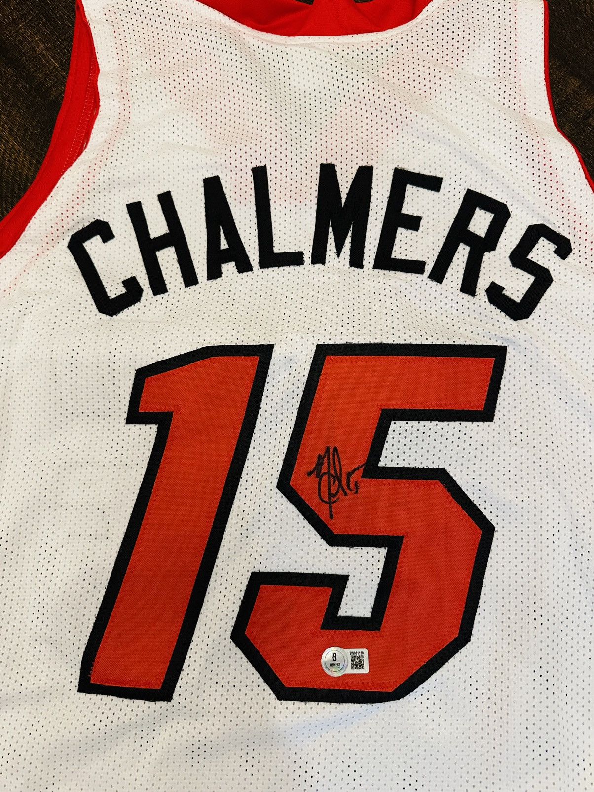 Other Mario Chalmers Autographed Jersey Beckett COA Miami Heat-XL Size US XL / EU 56 / 4 - 2 Thumbnail