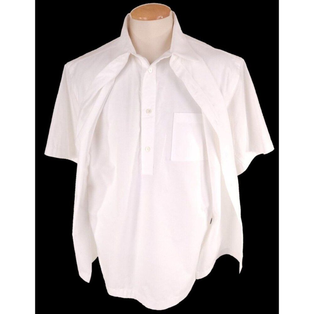 Valentino Valentino Double Layer Short Sleeve Overshirt Size 40 M Men Size US M / EU 48-50 / 2 - 6 Thumbnail