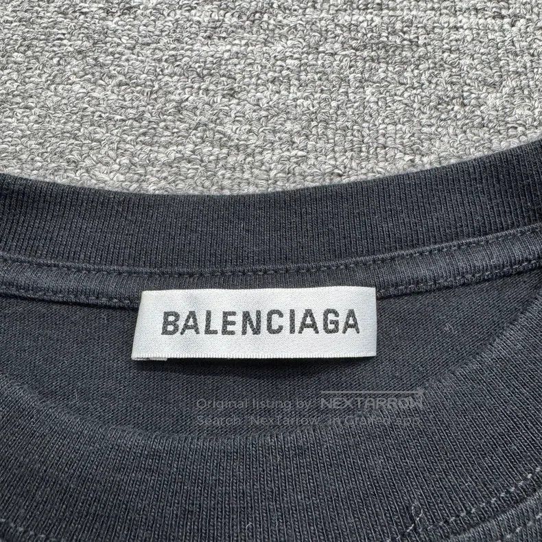 Balenciaga Balenciaga Letter Printed Short Sleeve Size US M / EU 48-50 / 2 - 2 Thumbnail