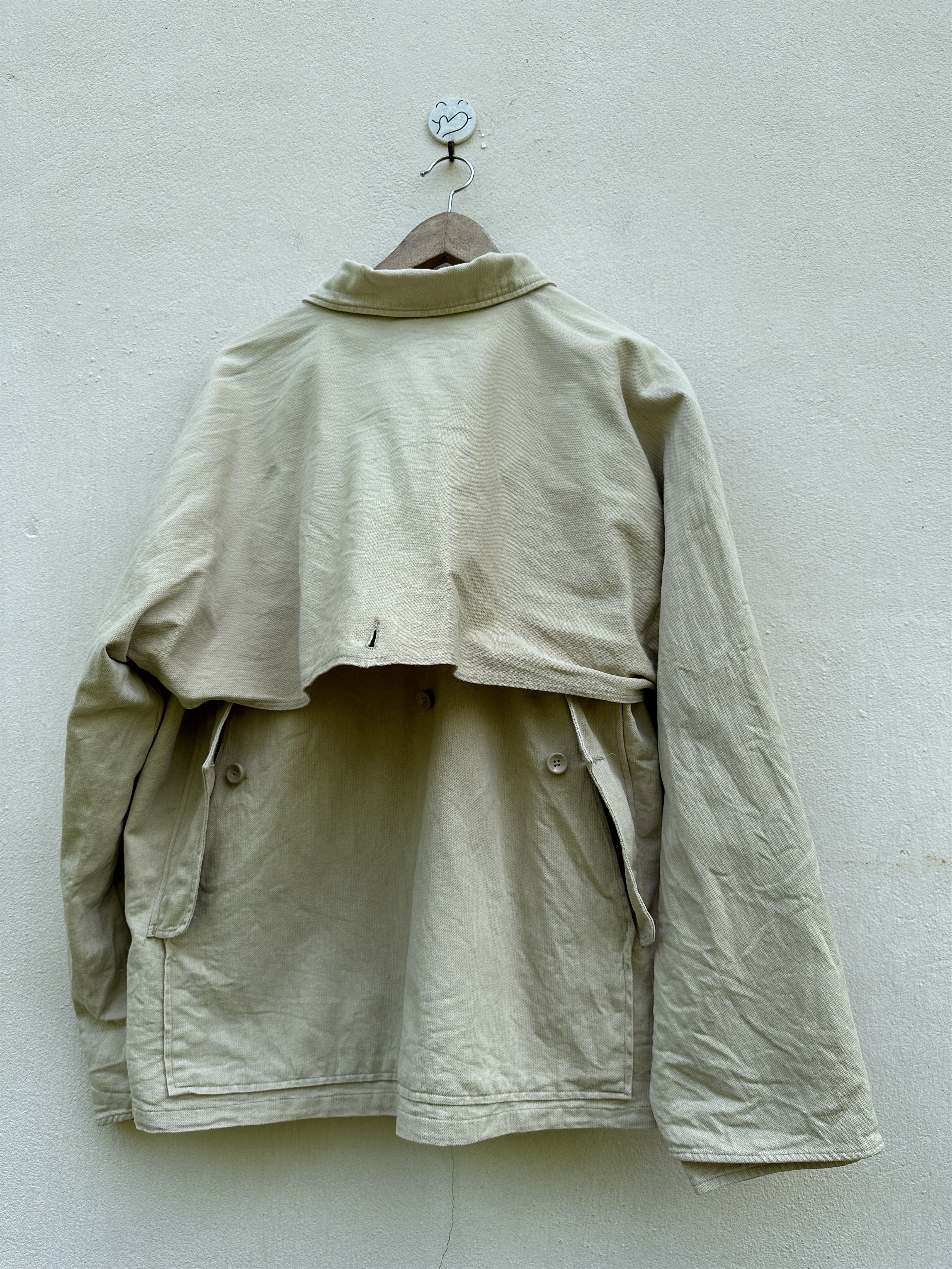 Vintage Chore Worker Sanforized Nine Blocks Jacket Shoulder Protect Size US L / EU 52-54 / 3 - 6 Thumbnail