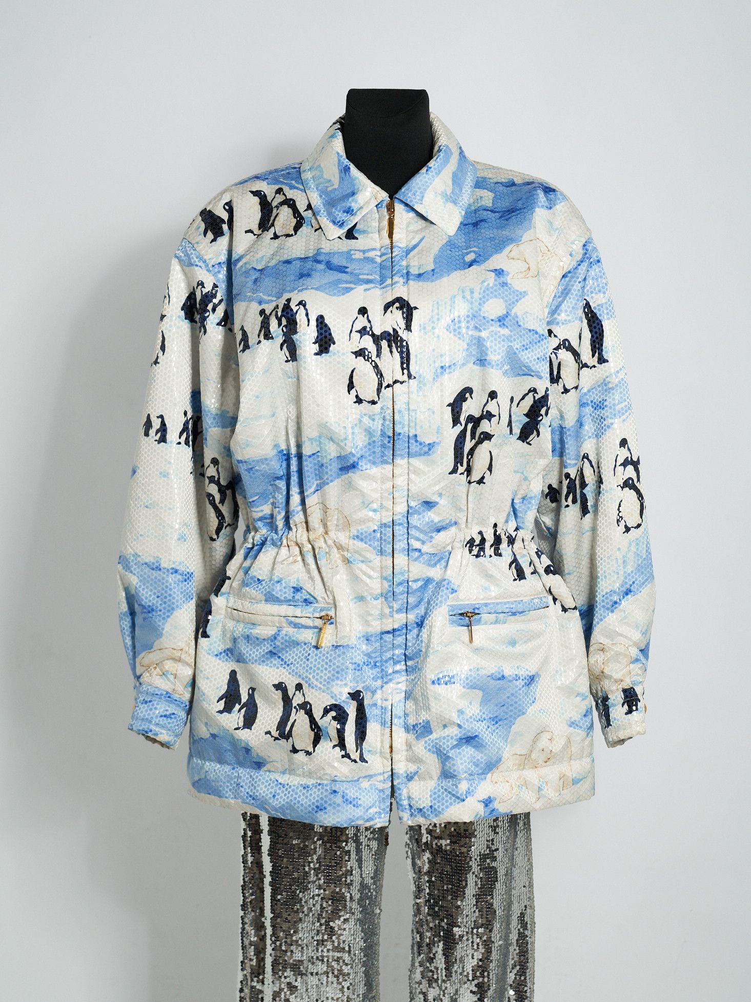 Escada Vintage Escada Coat with Penguins ‘Global Warming’ Parka Size XL / US 12-14 / IT 48-50 - 1 Thumbnail