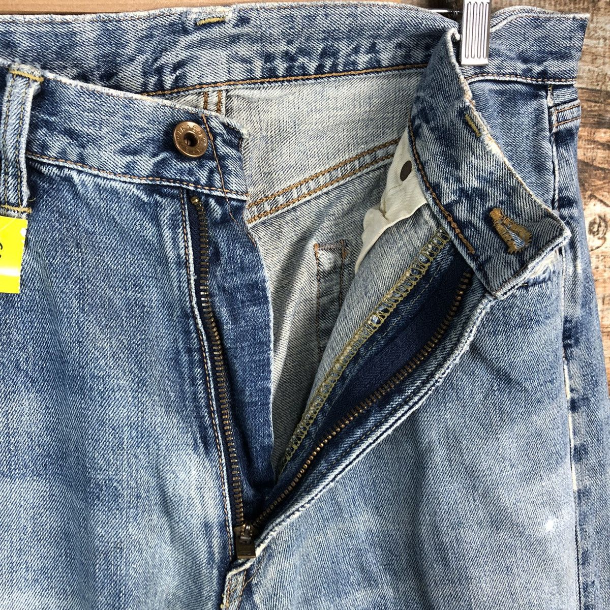 Edwin DLL Edwin Blue selvedge Distressed ripped Denim Pants #C250 Size US 34 / EU 50 - 14 Thumbnail