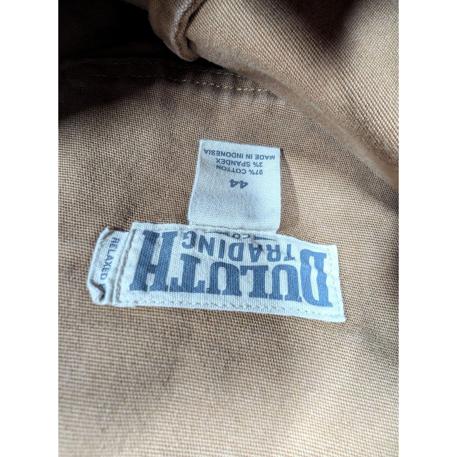 Duluth Trading Company Duluth Trading Co Flex Fire Hose Shorts Mens 44 Brown 8 Inch Inseam Canvas Work Chino Pocket Utility Zip Fly Flat Front Stretch Cotton Spandex Size US 44 / EU 60 - 7 Thumbnail