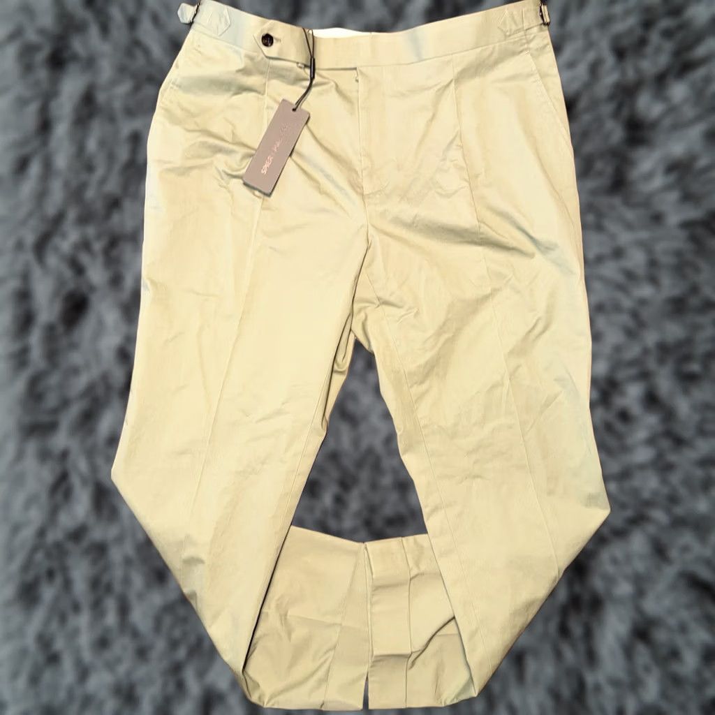 Vintage Spier & Mackay Slim Trousers Mens 38x28 Sage Green Adjustable Buckle Pleated New Size US 38 / EU 54 - 1 Thumbnail