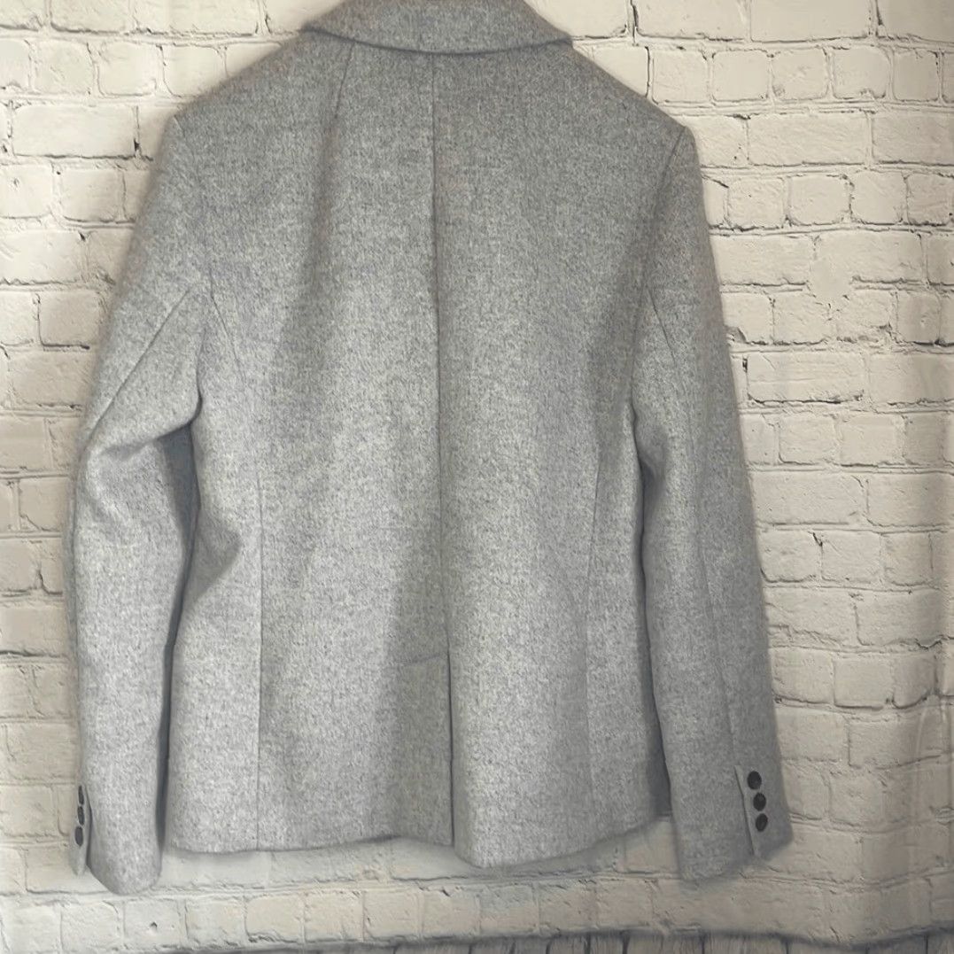 Old Navy Old Navy Women Blazer Wool Blend Gray Size L One Button Faux Pockets Suit Jacket Size L / US 10 / IT 46 - 7 Thumbnail