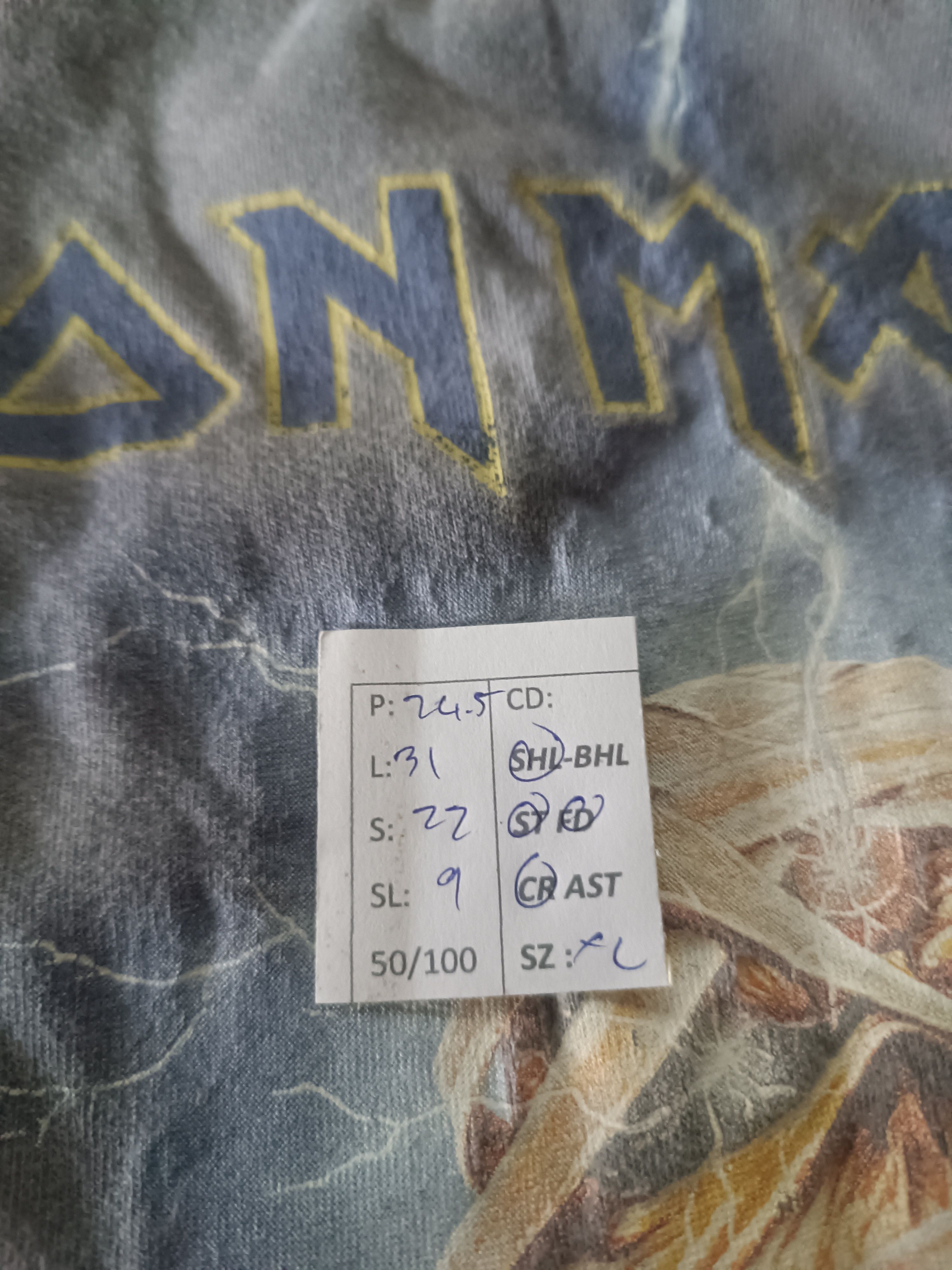 Band Tees THRASHED FADED VINTAGE IRON MAIDEN EDDIE METAL ROCK PUNK TEE Size US XL / EU 56 / 4 - 21 Thumbnail