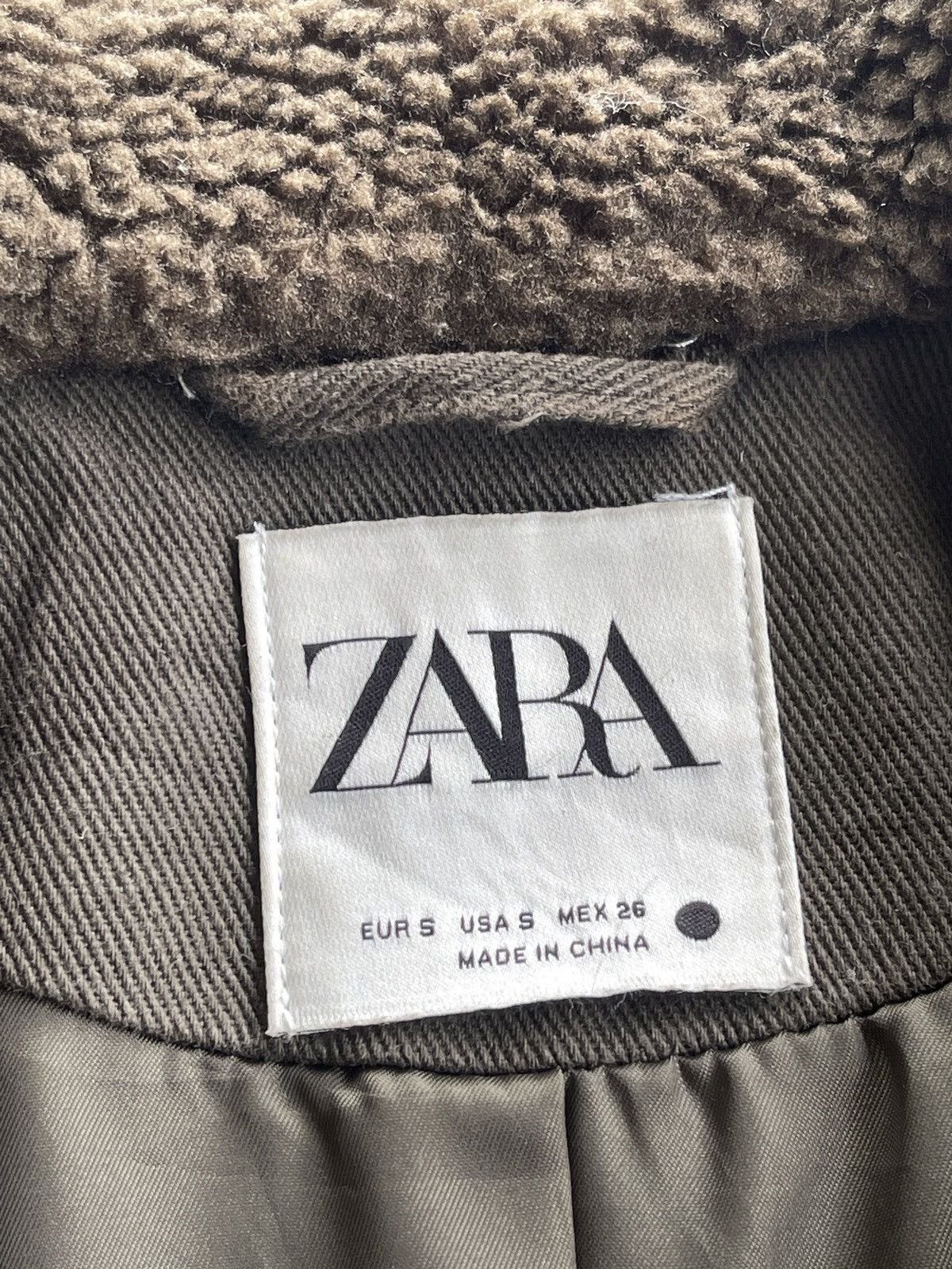 Zara Zara Teddy Fleece Shearling Cropped Jacket Size S / US 4 / IT 40 - 9 Thumbnail