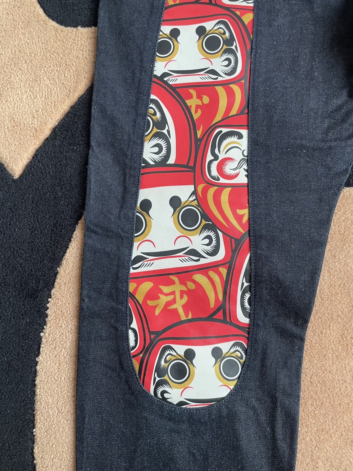 Evisu × Vintage EVISU Bodhidharma daicock style denim jeans size：36x34 Size US 36 / EU 52 - 5 Thumbnail