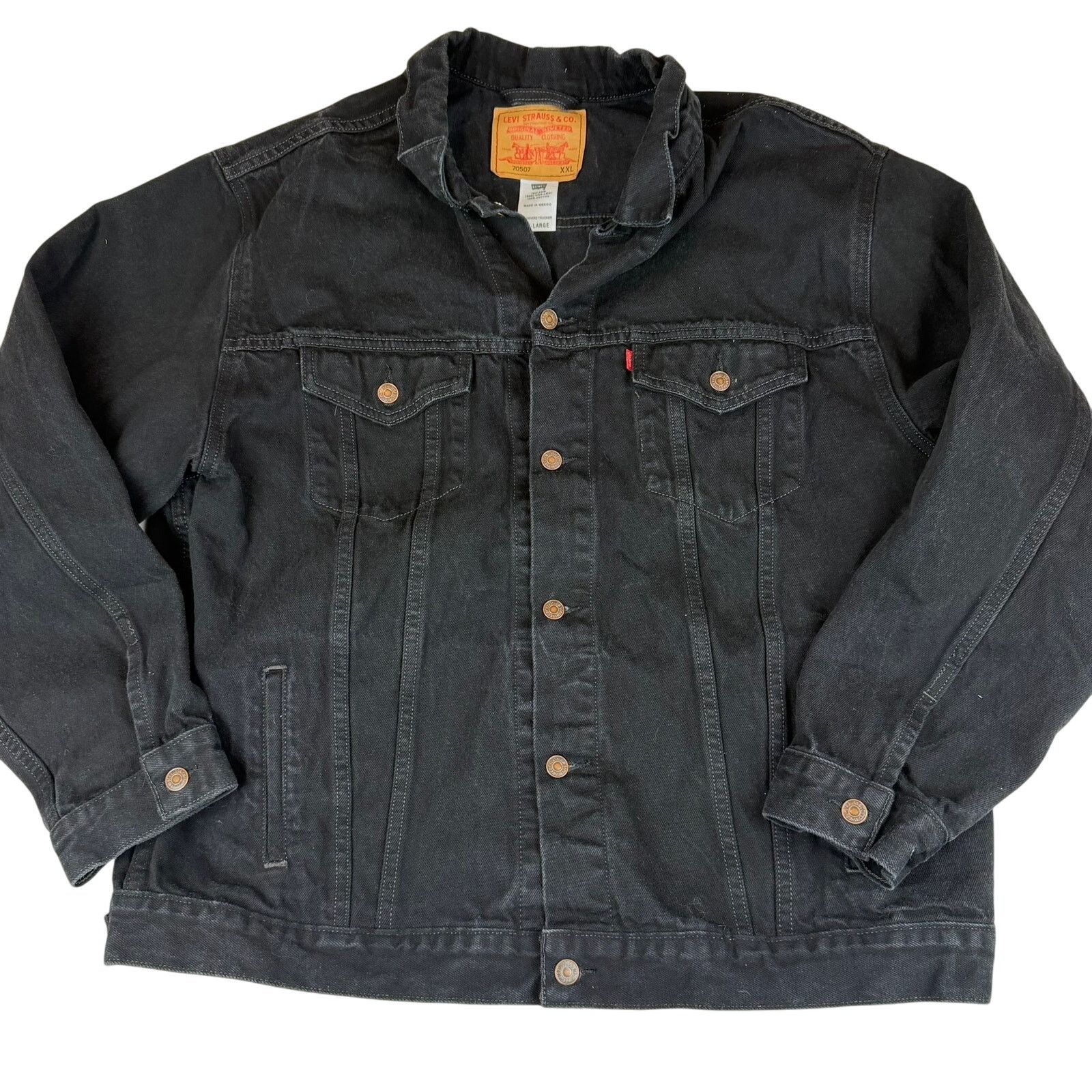 Levi's Vintage Levi's Black Trucker Jacket - Size XXL Size US XXL / EU 58 / 5 - 1 Thumbnail