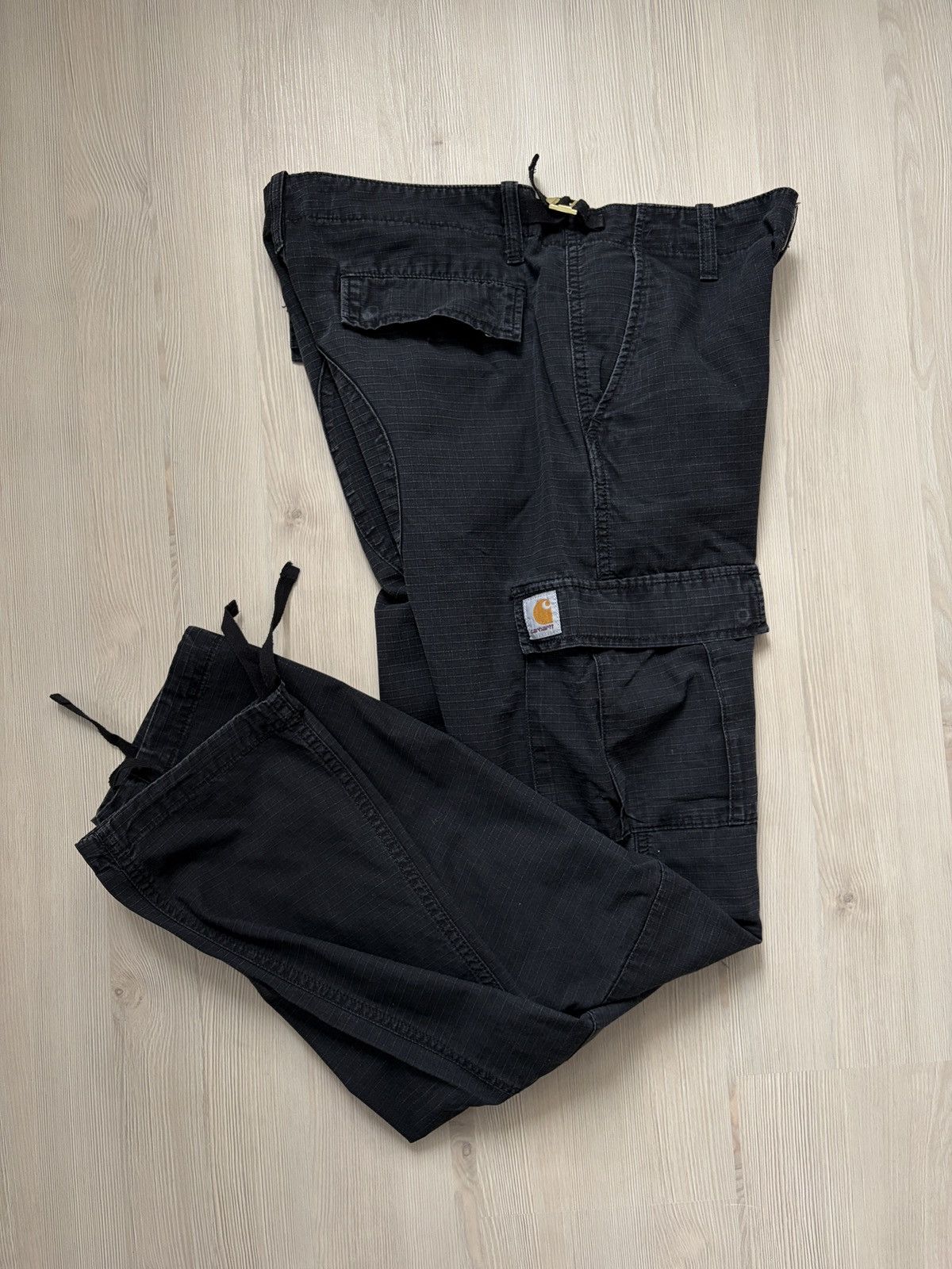 Carhartt WIP Cargo Ripstop Black Aviation Pant