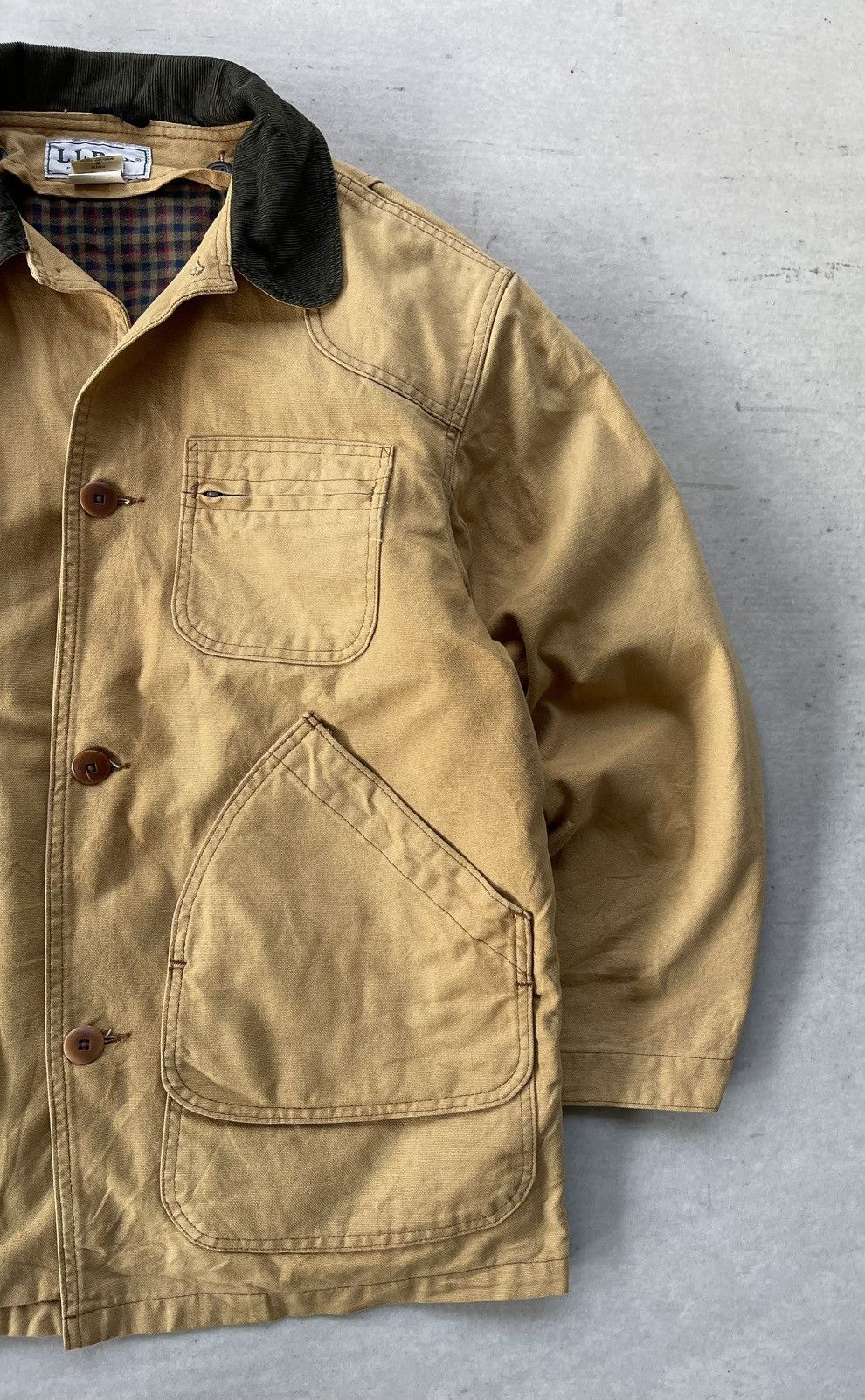 L.L. Bean Vintage 90s L.L. Bean Men's Field Coat With Wool/Nylon Liner Size US M / EU 48-50 / 2 - 8 Thumbnail