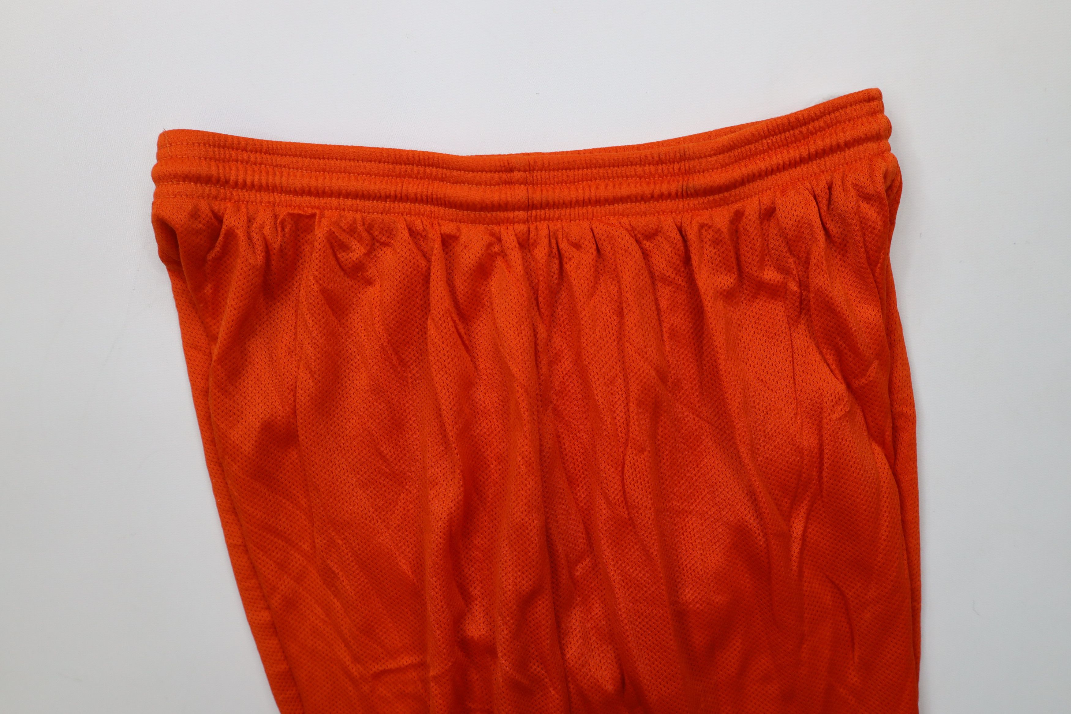 Russell Athletic × Vintage Vintage 90s Russell Athletic Above Knee Shorts Orange Nylon Size US 36 / EU 52 - 7 Thumbnail