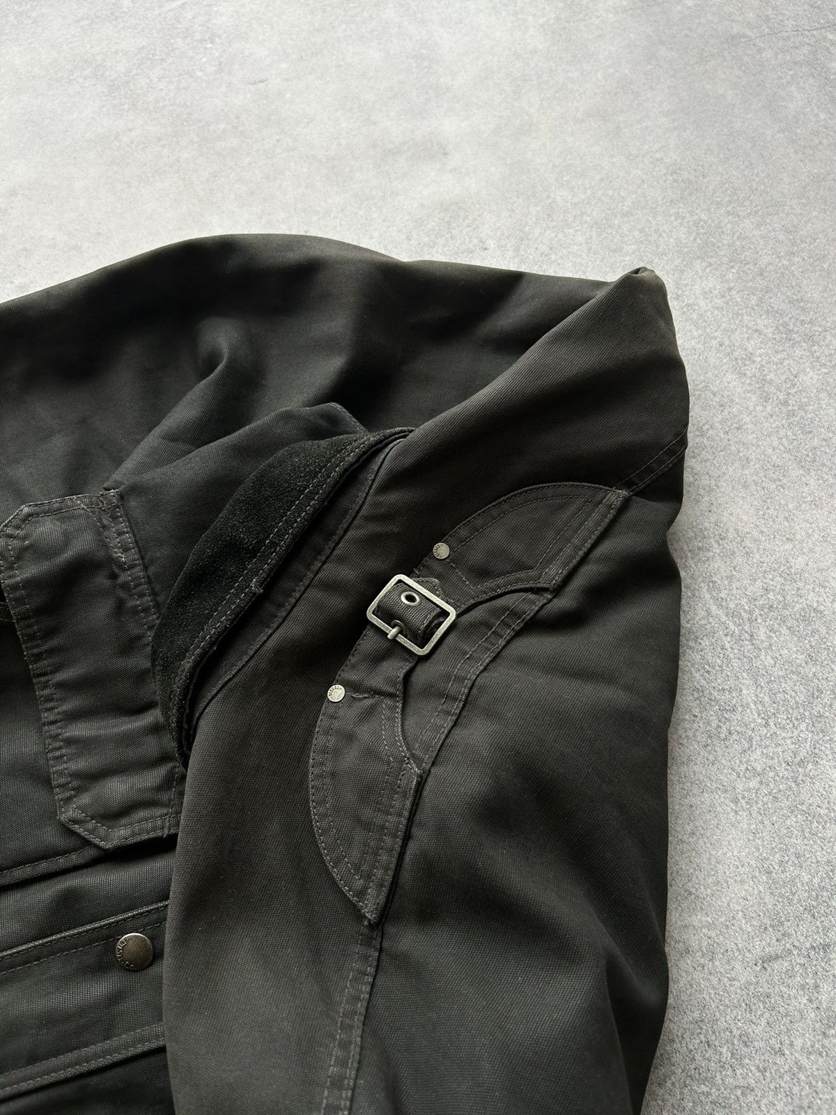 Diesel Vintage Diesel Waxed denim bomber jacket mens rare Size US M / EU 48-50 / 2 - 3 Thumbnail