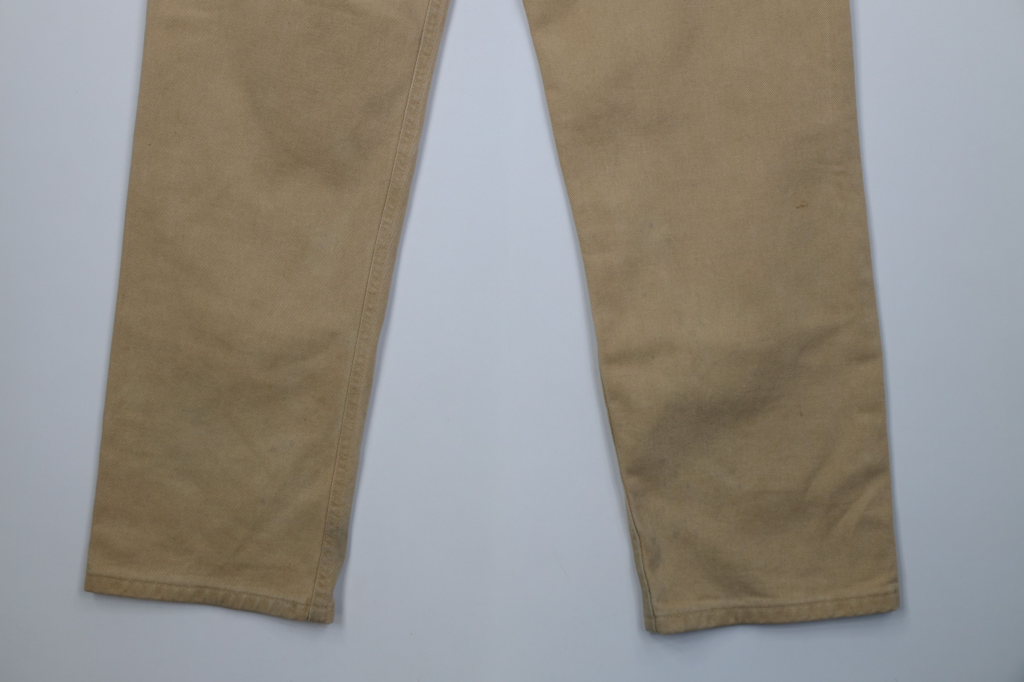 Carhartt Vintage 90s Carhartt Wide Leg Denim Jeans Wheat Brown USA Size US 34 / EU 50 - 13 Thumbnail