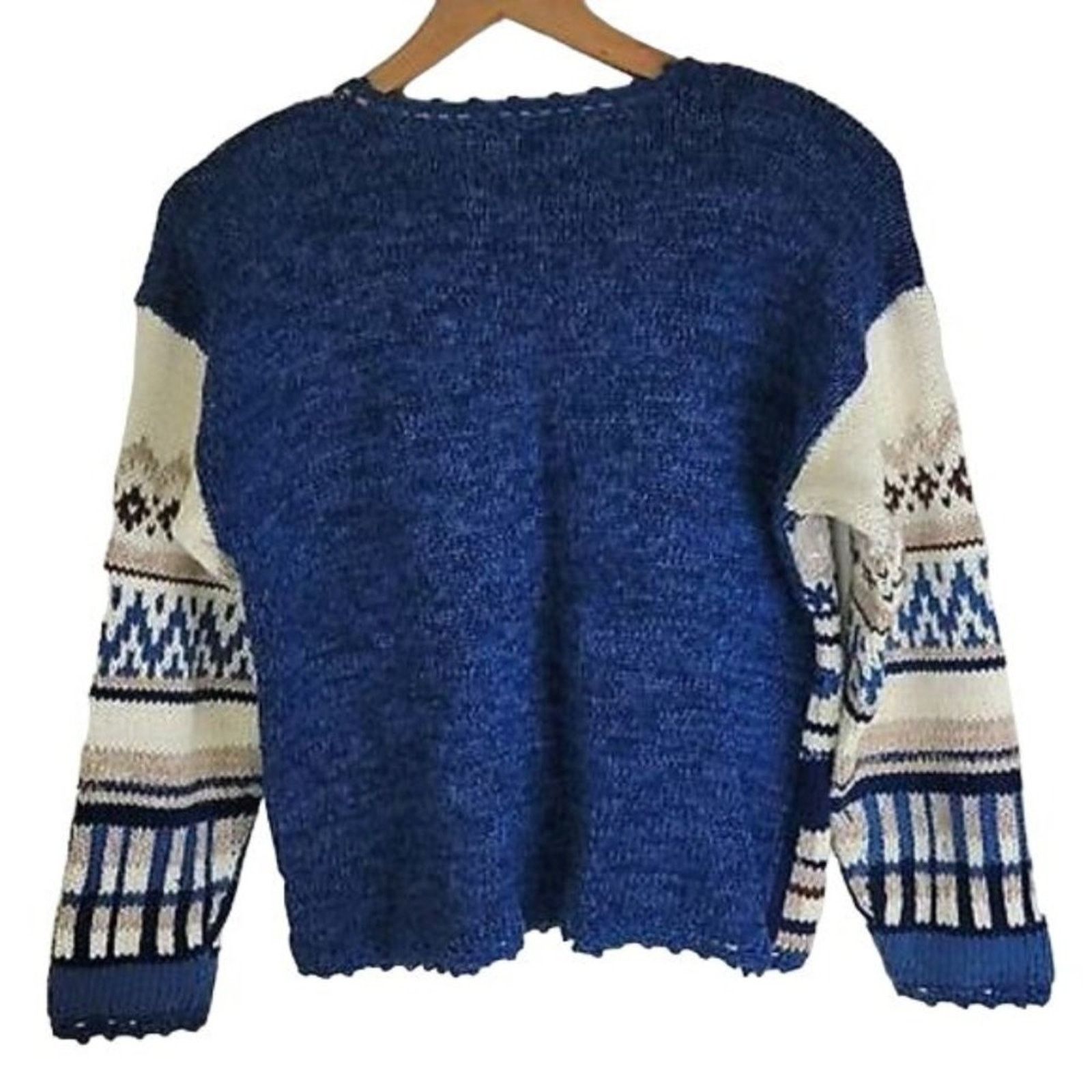 Vintage Tiara International Floral Knit Pullover Sweater Vintage 90s Size S / US 4 / IT 40 - 2 Thumbnail