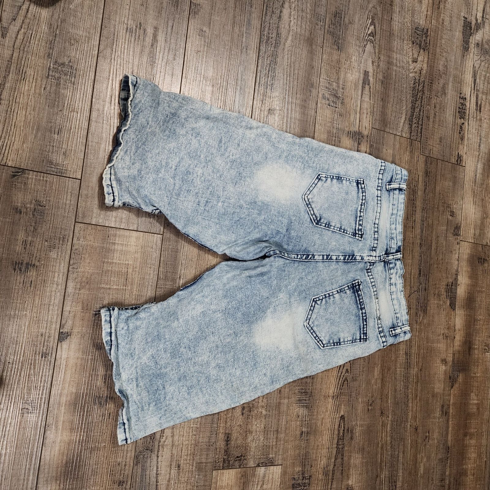 SCOOP SCOOP Paint Splatter Moto Denim Shorts sz 18 2286 Size US 27 - 5 Thumbnail