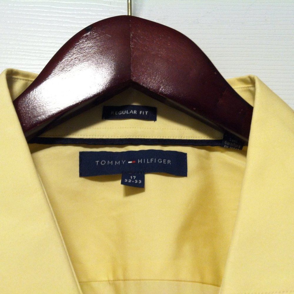 Tommy Hilfiger TOMMY HILFIGER MENS NEW 100%COTTON DRESS SHIRT 17/32-33 Size US XL / EU 56 / 4 - 5 Thumbnail