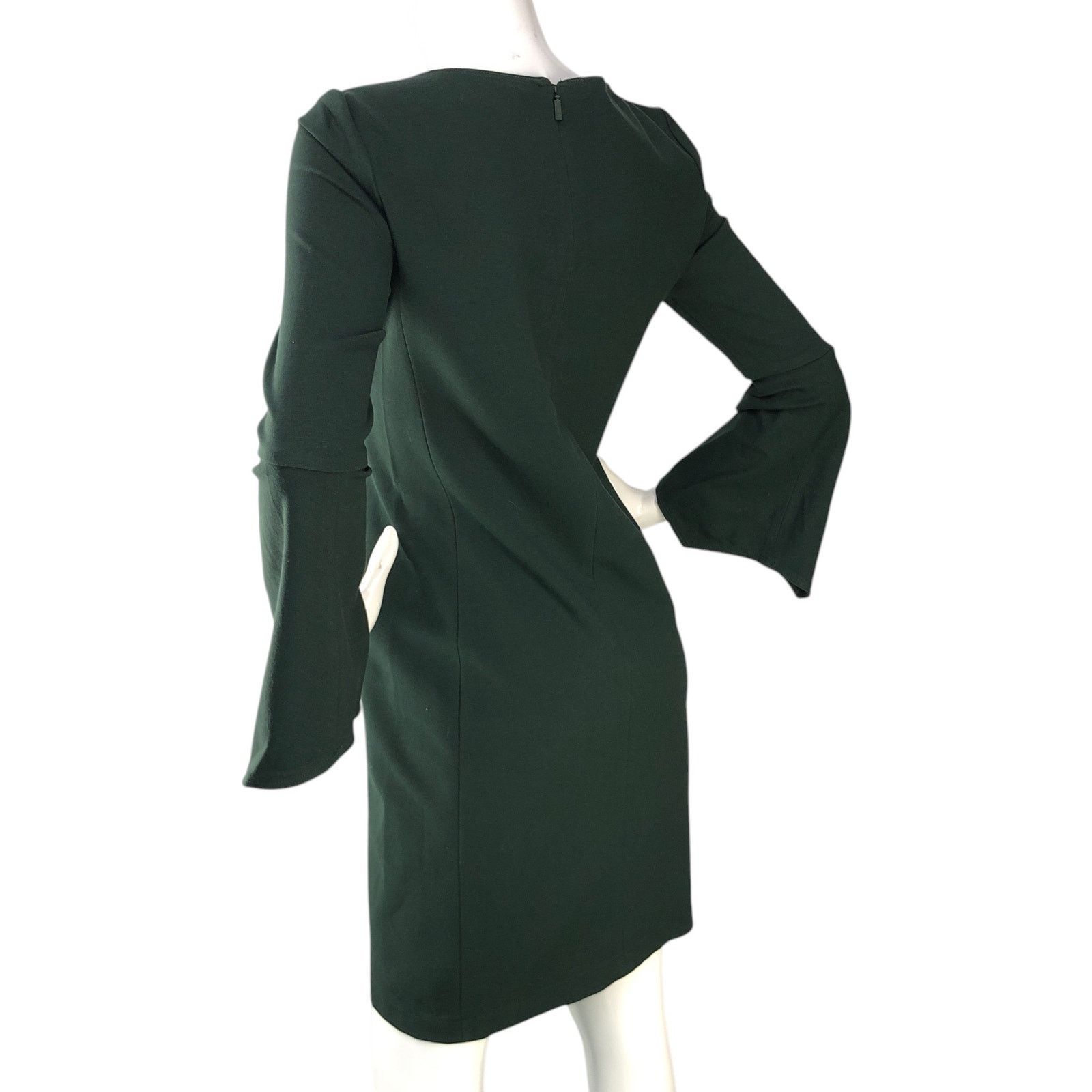 Lafayette 148 Lafayette 148 New York Womens Size XS Dress Round Neck Green Size XS / US 0-2 / IT 36-38 - 6 Thumbnail
