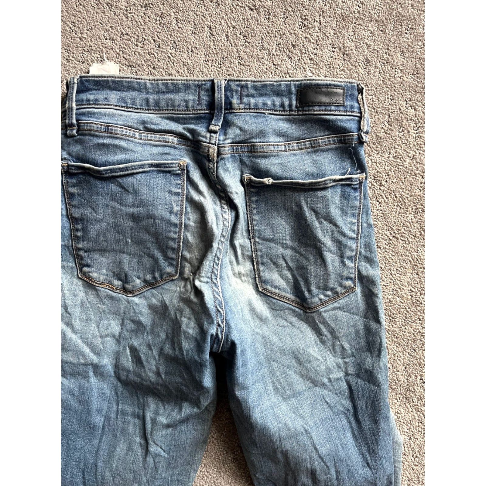 Abercrombie & Fitch VINTAGE Abercrombie & Fitch Jeans Women 00 Blue Distressed High Rise Super Skinny Ankle 5-Pocket Size 24" / US 00 / IT 34 - 2 Thumbnail