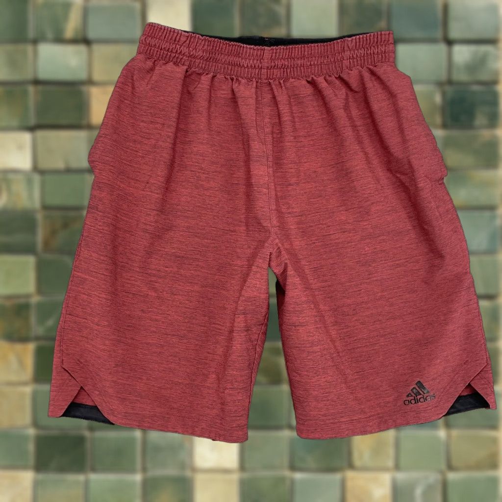 Adidas Adidas Basketball Short Men's M Red 90s Training Sportswear Running Gym Athletic Mens Size US 31 - 1 Thumbnail
