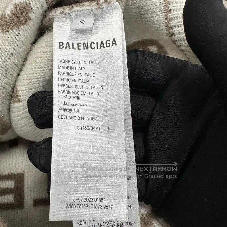 Balenciaga Balenciaga Patchwork logo letter round neck long-sleeve pu Size US S / EU 44-46 / 1 - 4 Thumbnail