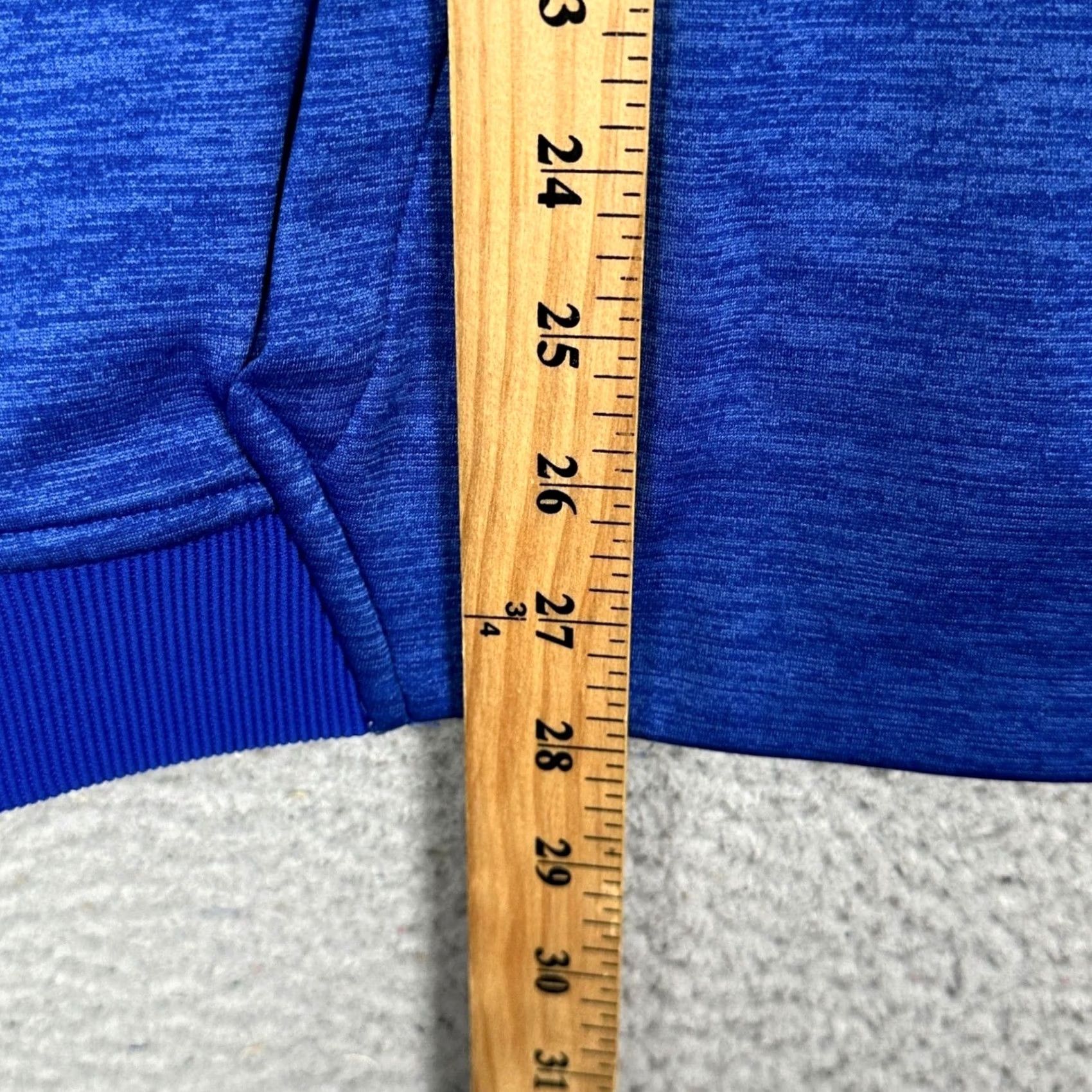 Under Armour Under Armour Hoodie Mens Medium Blue ColdGear Heather Sweatshirt Drawstring Logo Size US M / EU 48-50 / 2 - 7 Thumbnail