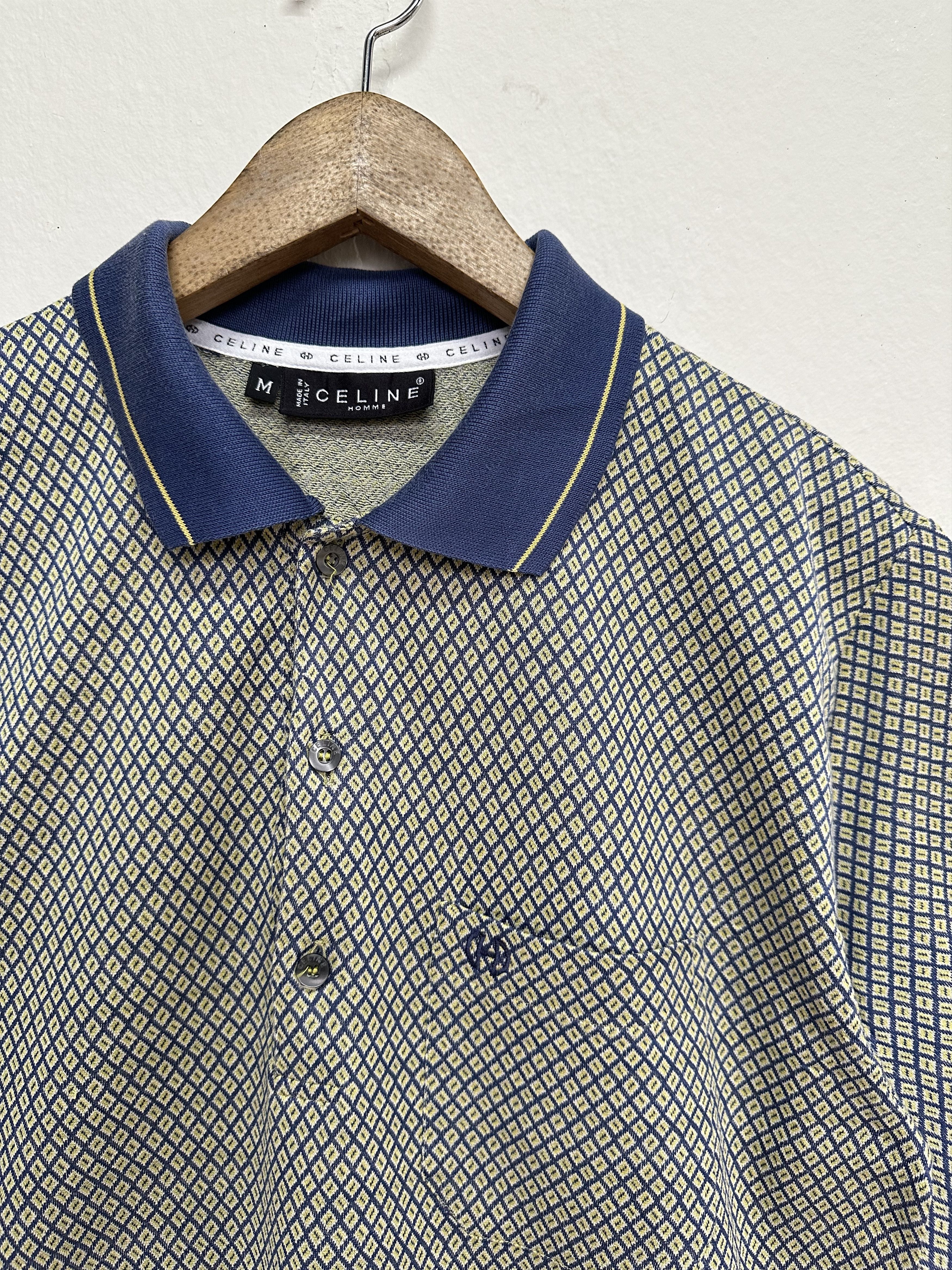 Celine Vintage Celine Homme Polo Shirt Size US M / EU 48-50 / 2 - 3 Thumbnail