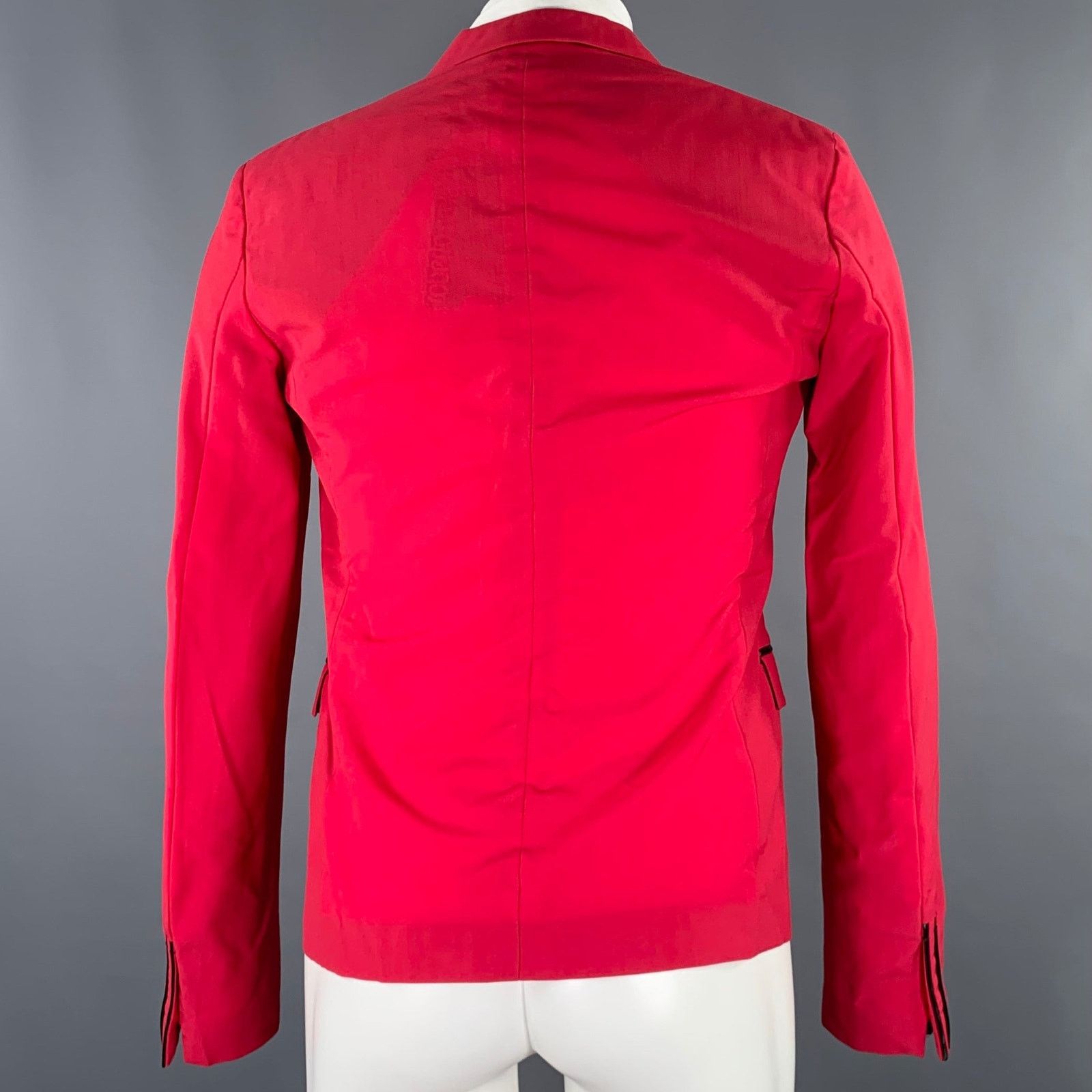 Roberto Cavalli ROBERTO CAVALLI Size 38 Red Raspberry Wool Blend Sport Coat Size 38R - 4 Thumbnail