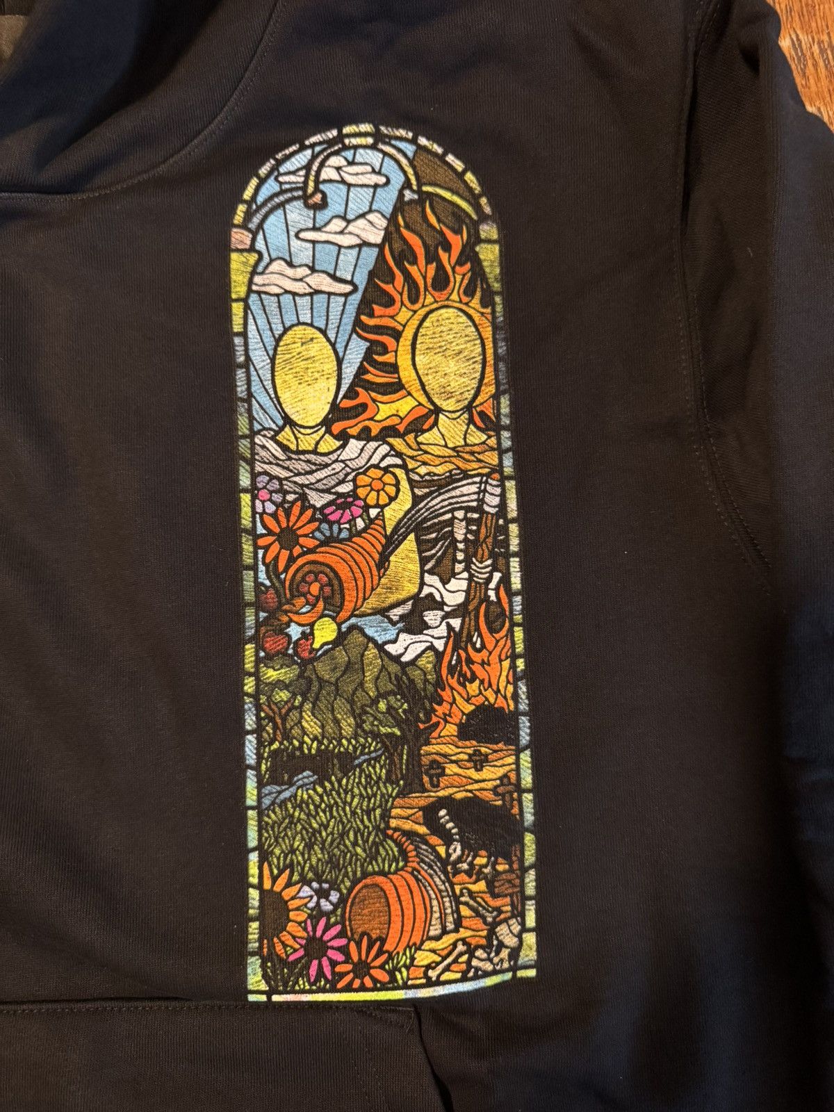 Who Decides War Stained Glass Hoodie Large 3 Size US L / EU 52-54 / 3 - 8 Thumbnail