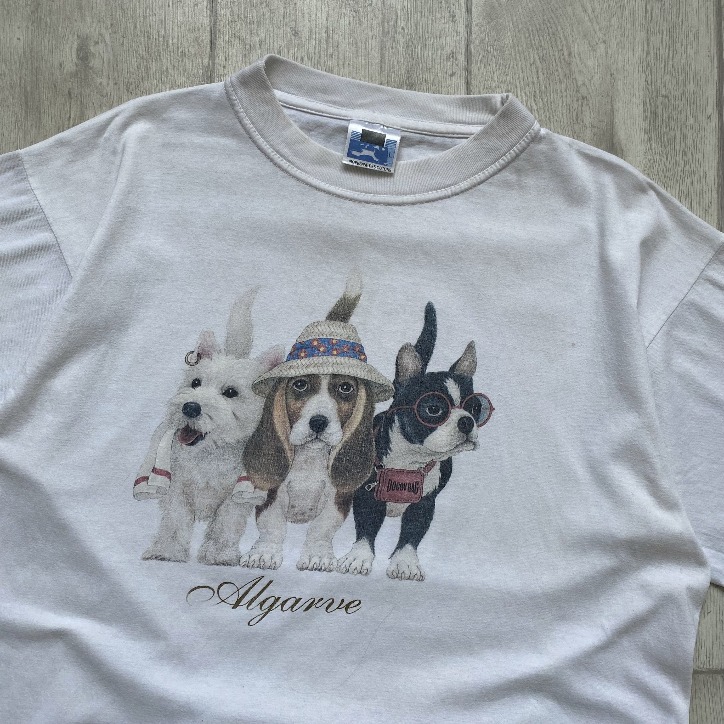 The Mountain RARE Vintage Bob Harrison 90's Graphic Dog T Shirt tee Size US L / EU 52-54 / 3 - 4 Thumbnail