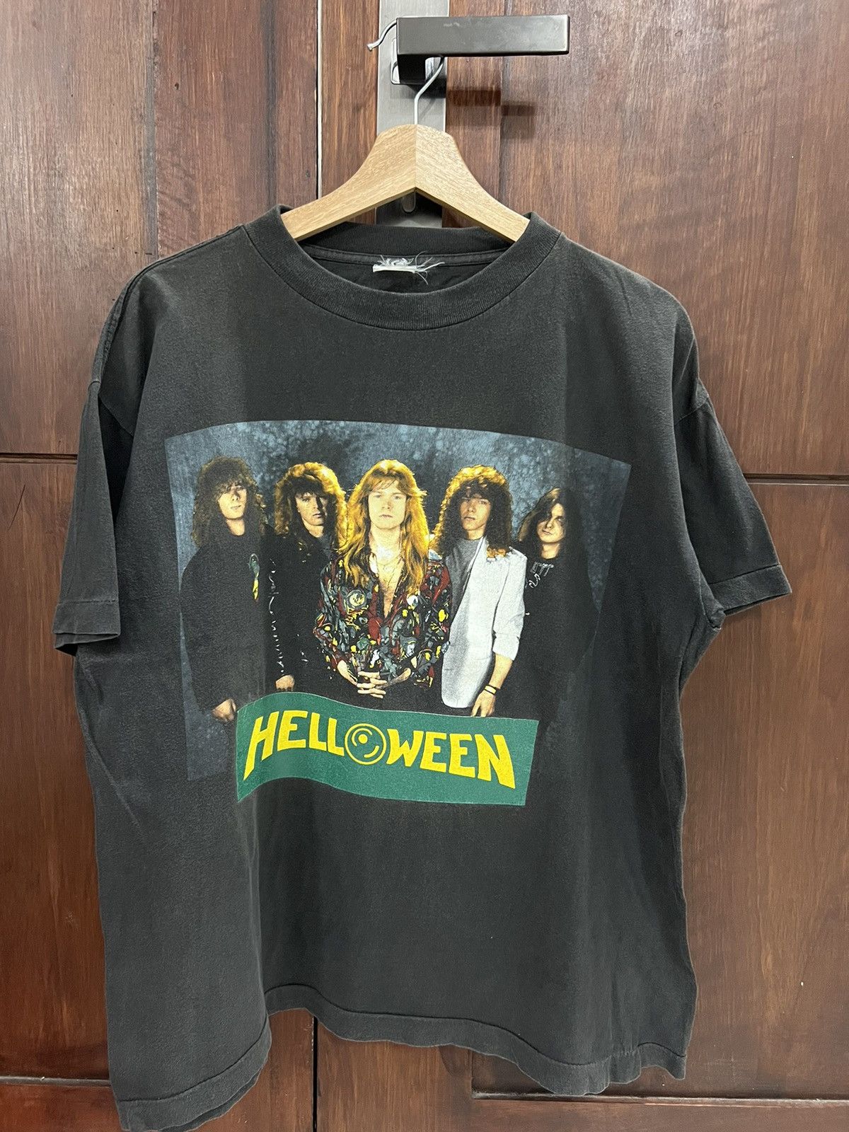 Band Tees × Vintage VINTAGE 80’s HELLOWEEN BAND T-SHIRT Size US M / EU 48-50 / 2 - 1 Thumbnail