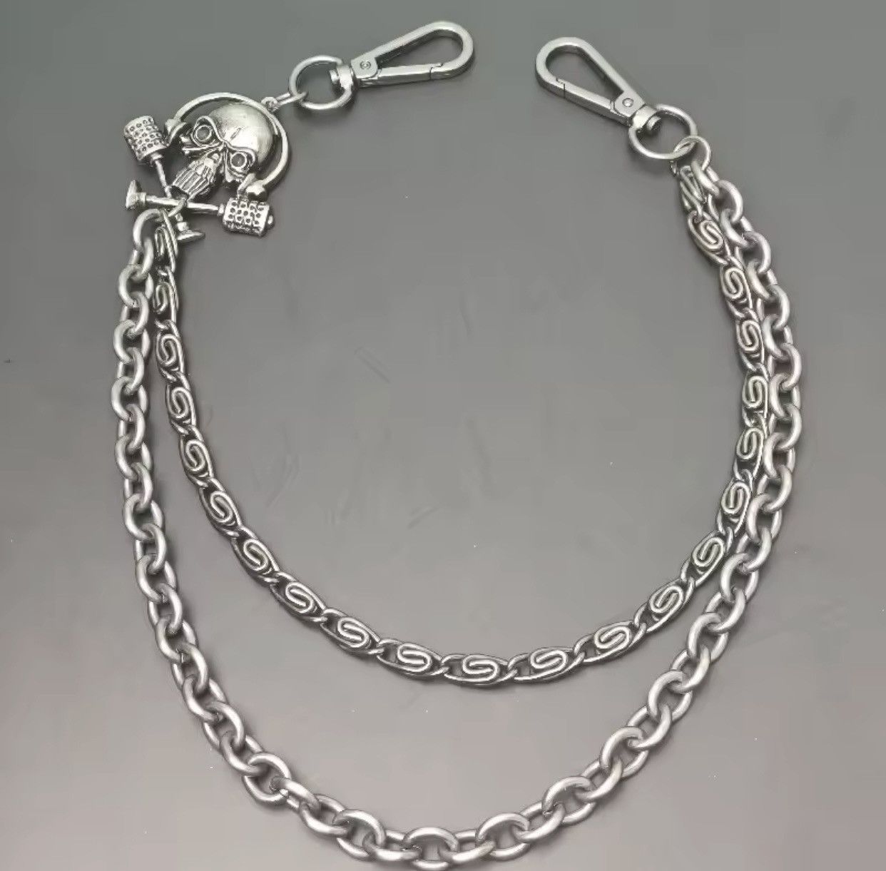 Jewelry Clamp Beads Biker Chain Size ONE SIZE - 4 Thumbnail