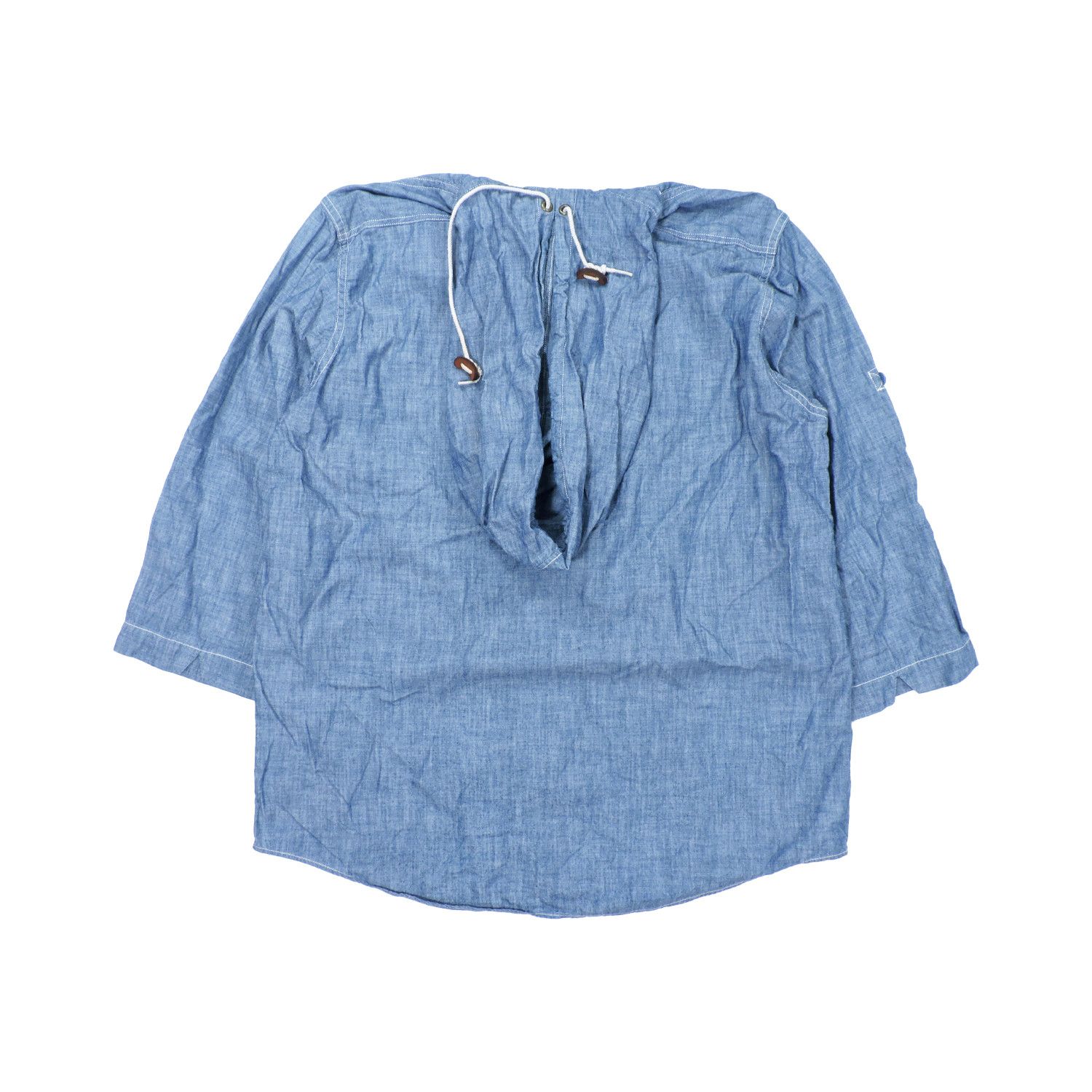 Orslow ORSLOW HOODED DENIM LONG SLEEVE SHIRT Size US L / EU 52-54 / 3 - 2 Thumbnail
