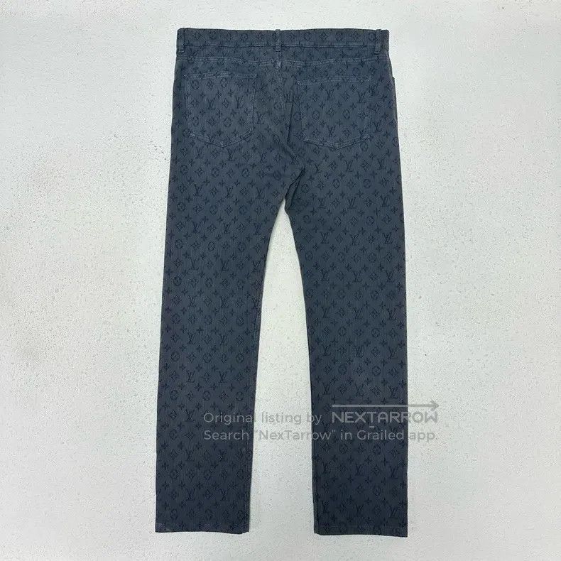 Louis Vuitton Louis Vuitton Presbyopic washed denim pants Size US 34 / EU 50 - 2 Thumbnail