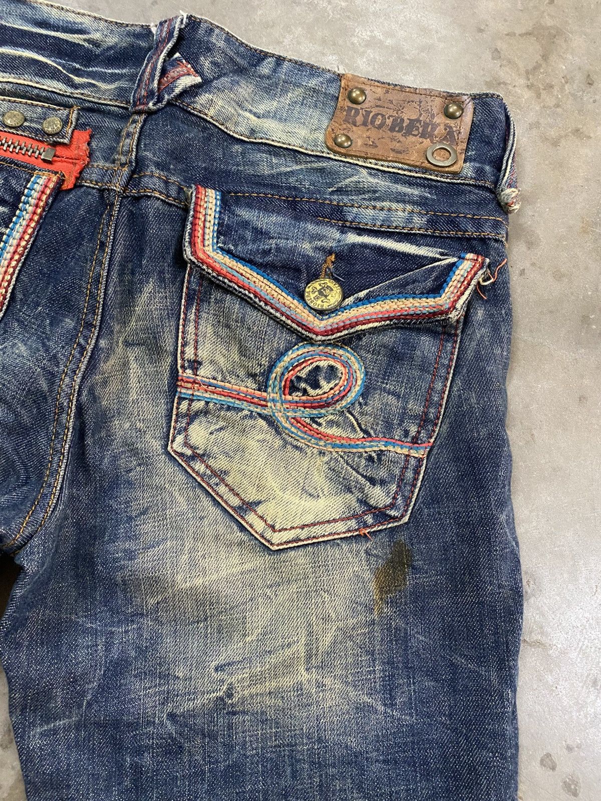 Hysteric Glamour Flare Jeans Japanese Riobera Mud Rusty Denim @301 Size US 31 - 5 Thumbnail