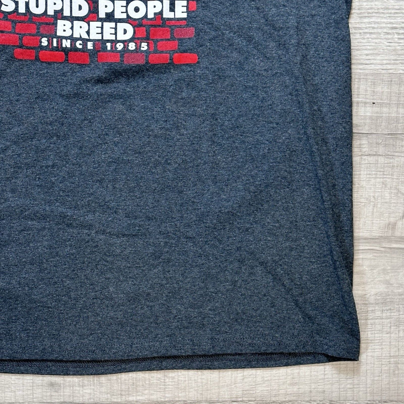 Gildan Dick's Last Resort Helping Stupid People Breed Funny Tee Size US XL / EU 56 / 4 - 3 Thumbnail