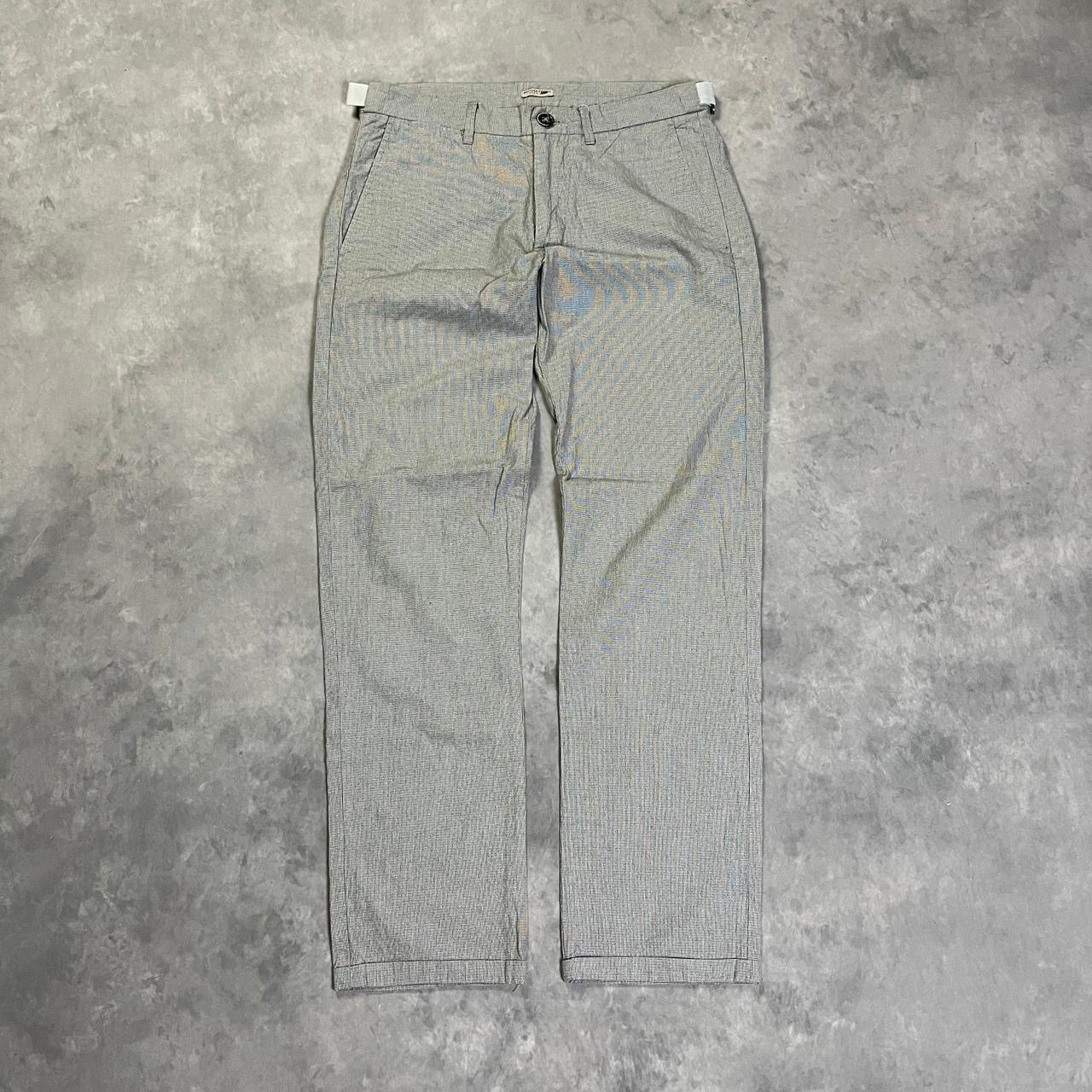 Bottega Veneta 2000s Bottega Veneta Pattern Pleated Wool Blend Trousers Size US 30 / EU 46 - 1 Thumbnail