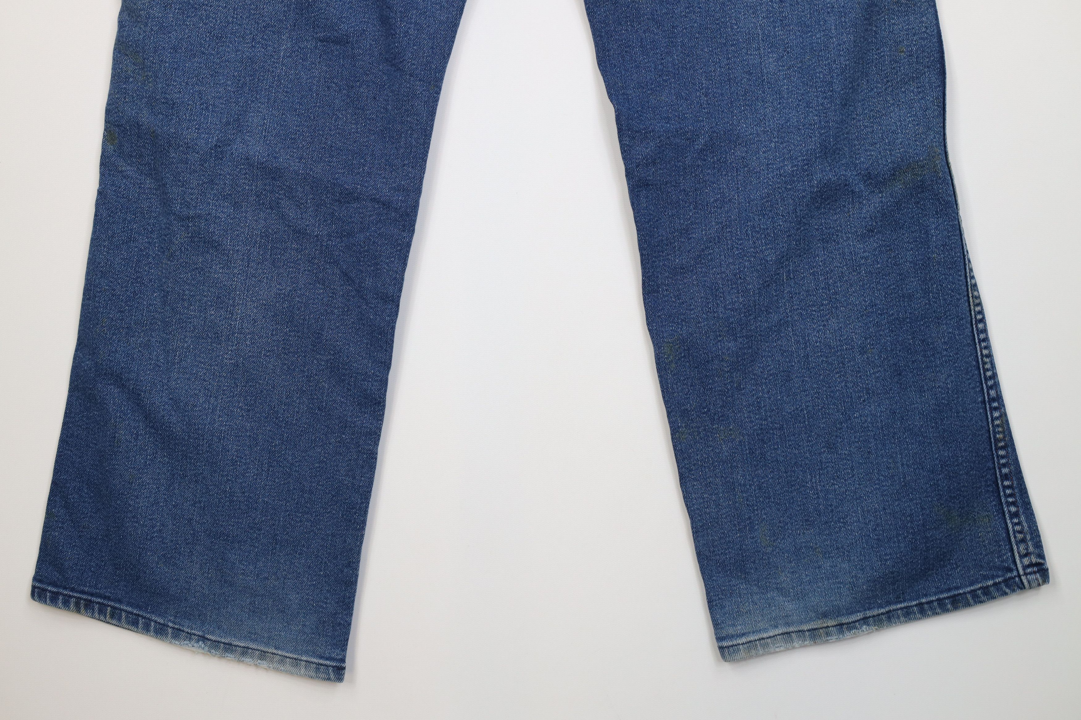 Vintage Vintage 70s Streetwear Flared Wide Leg Denim Jeans Blue USA Size US 40 / EU 56 - 14 Thumbnail