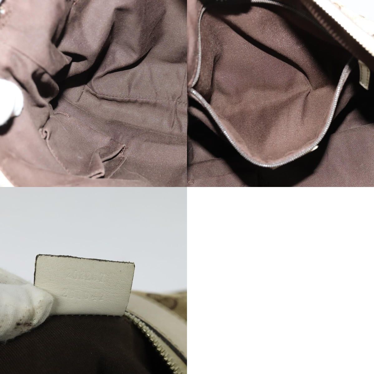 Gucci GUCCI GG Canvas Abbey Shoulder Bag Beige Gold Size ONE SIZE - 12 Thumbnail