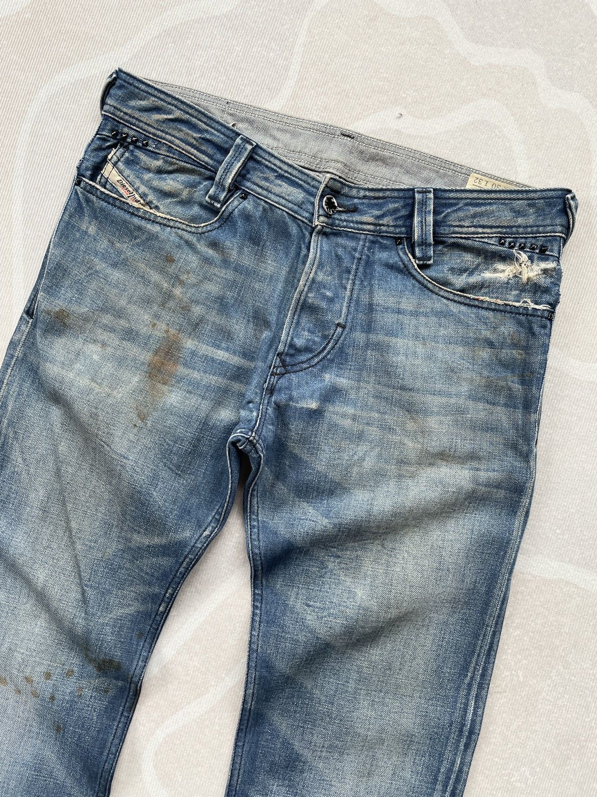 Diesel Diesel Slammer Pocket Stud Jeans Size US 34 / EU 50 - 1 Thumbnail